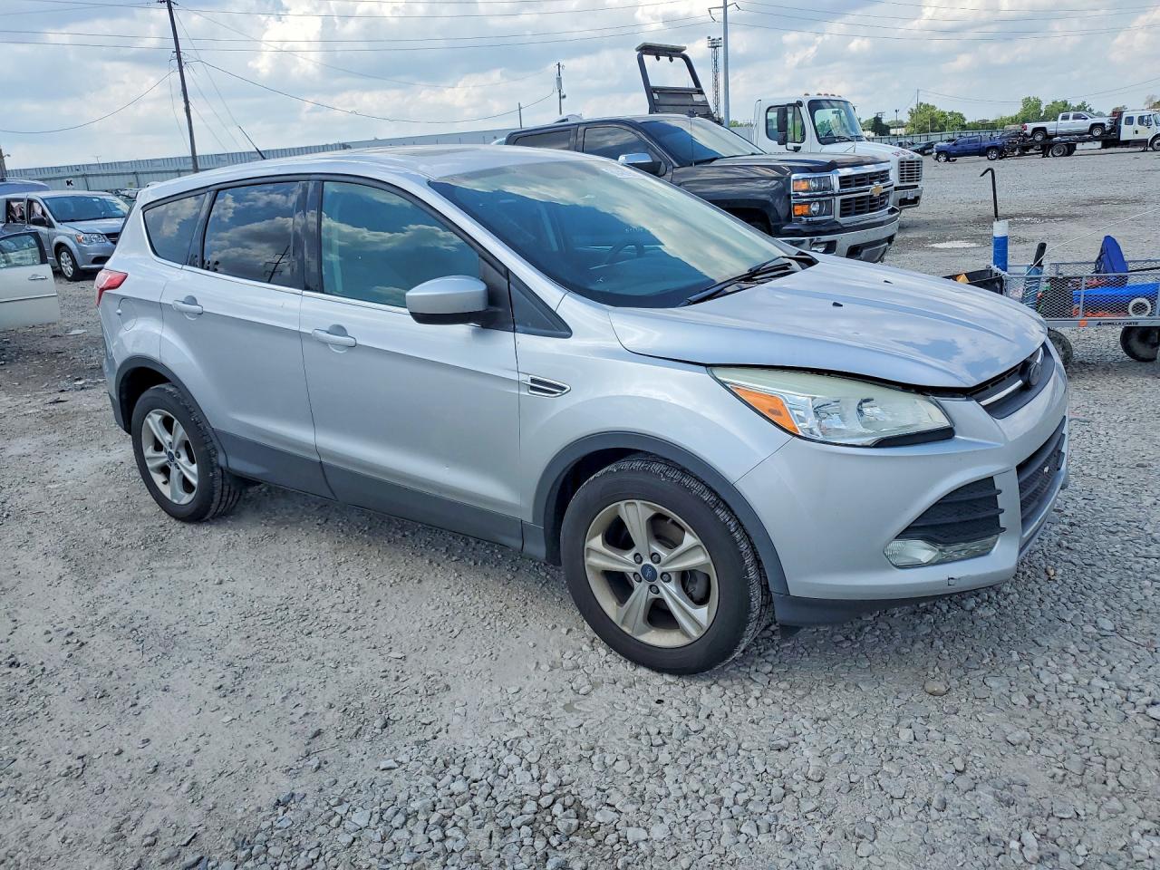 2013 Ford Escape Se Silver vin: 1FMCU0GX0DUD84134