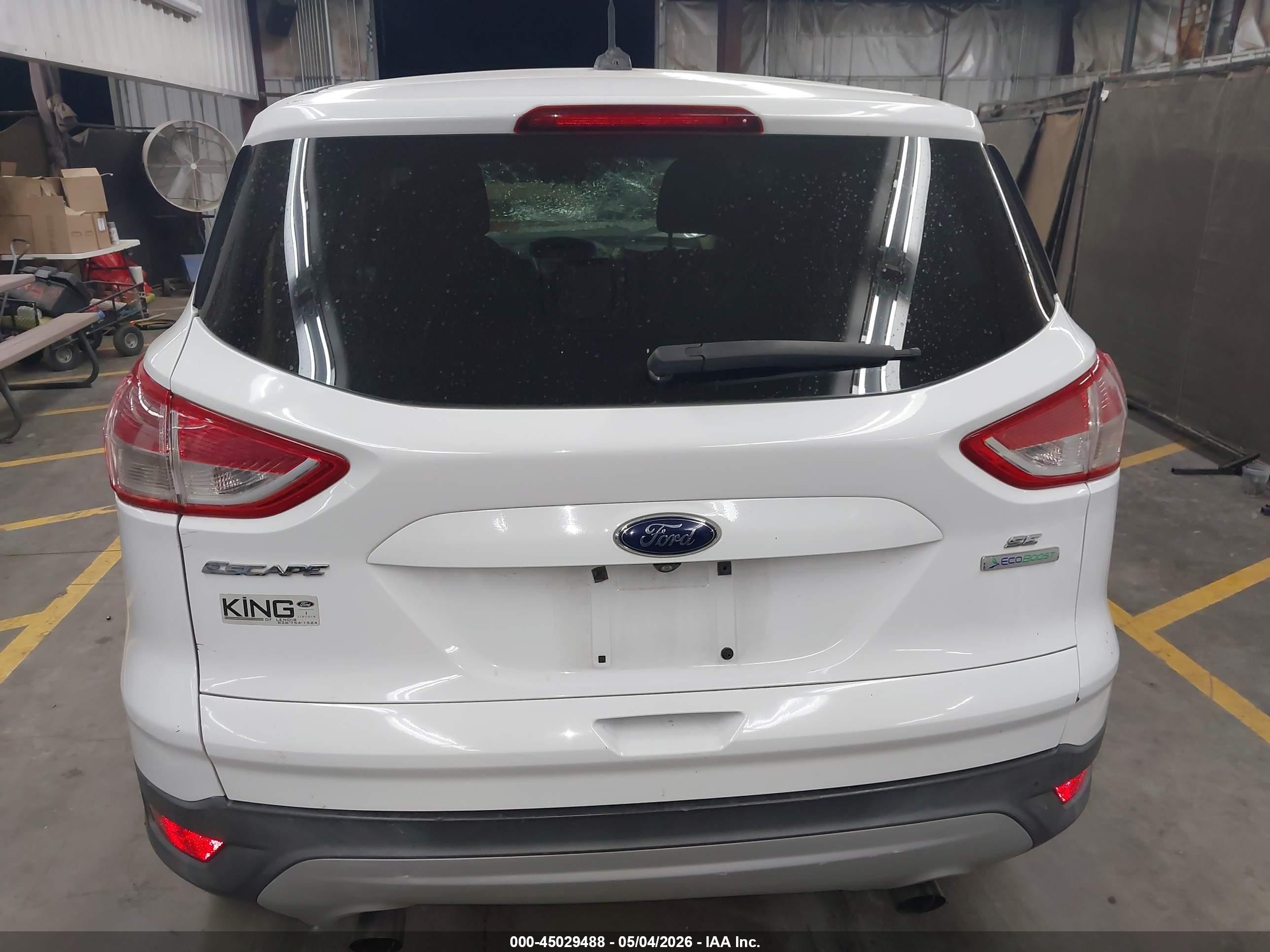 2014 Ford Escape Se White vin: 1FMCU0GX0EUA19079