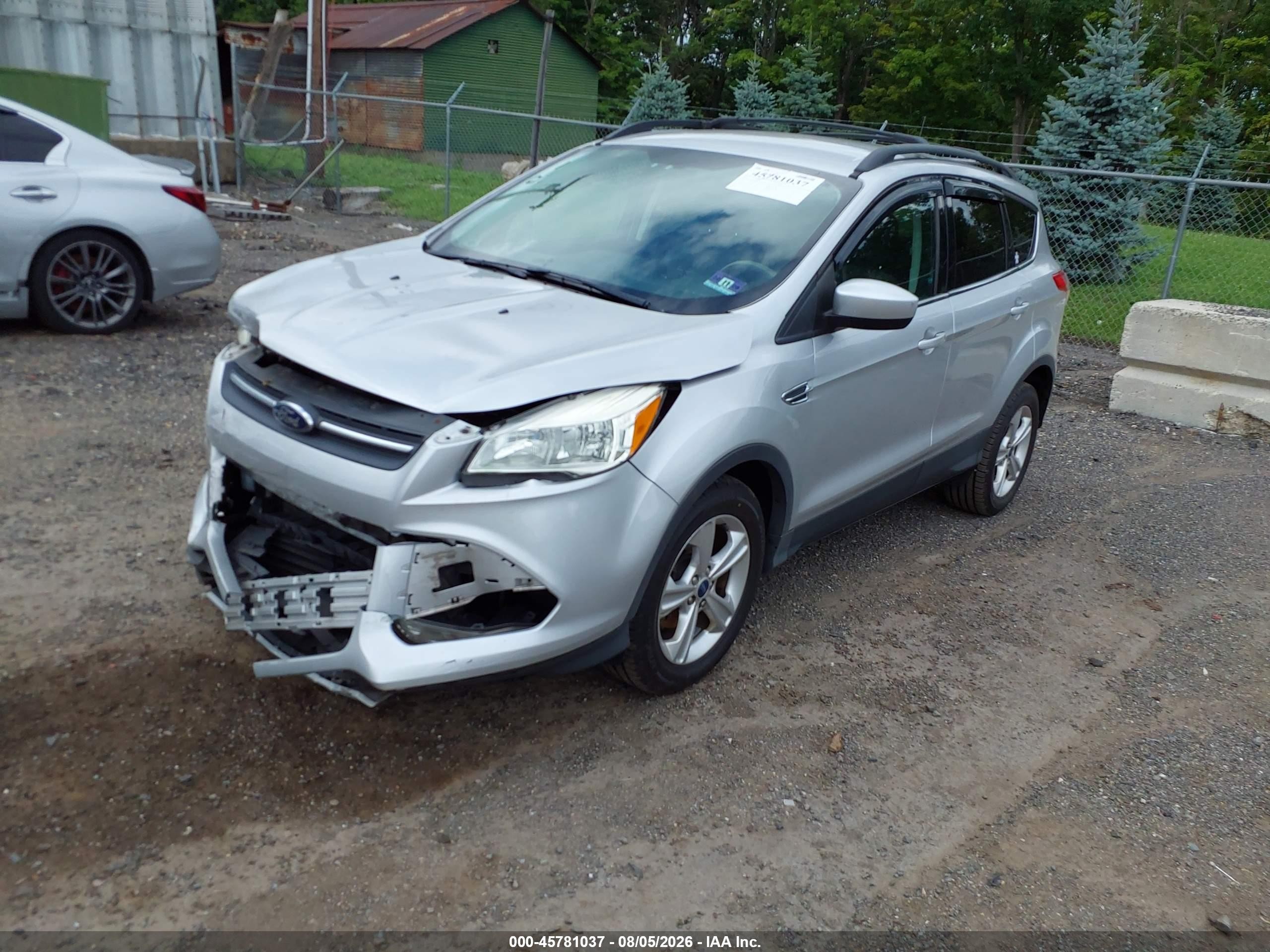2014 Ford Escape Se Silver vin: 1FMCU0GX0EUA42619