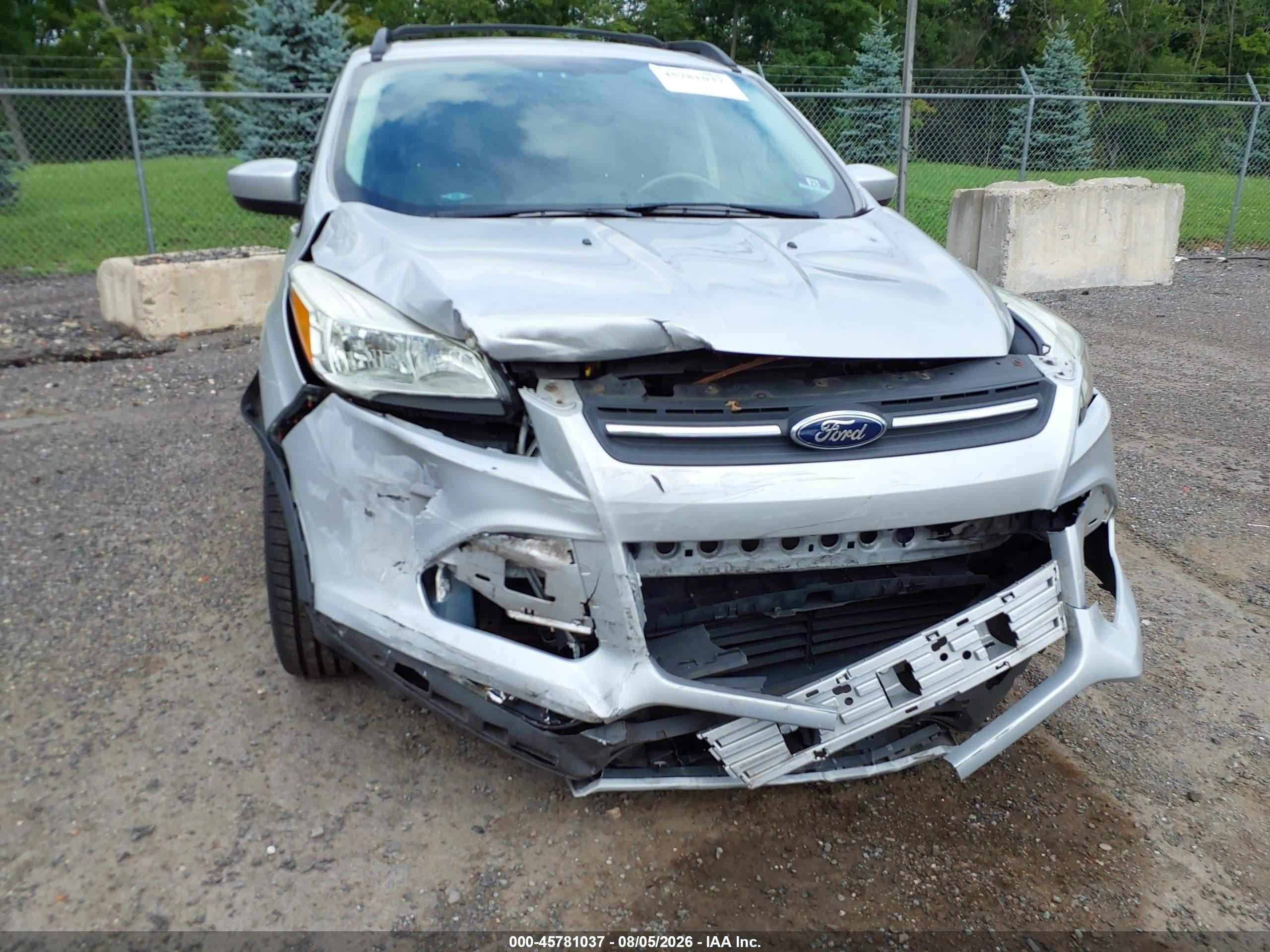 2014 Ford Escape Se Silver vin: 1FMCU0GX0EUA42619