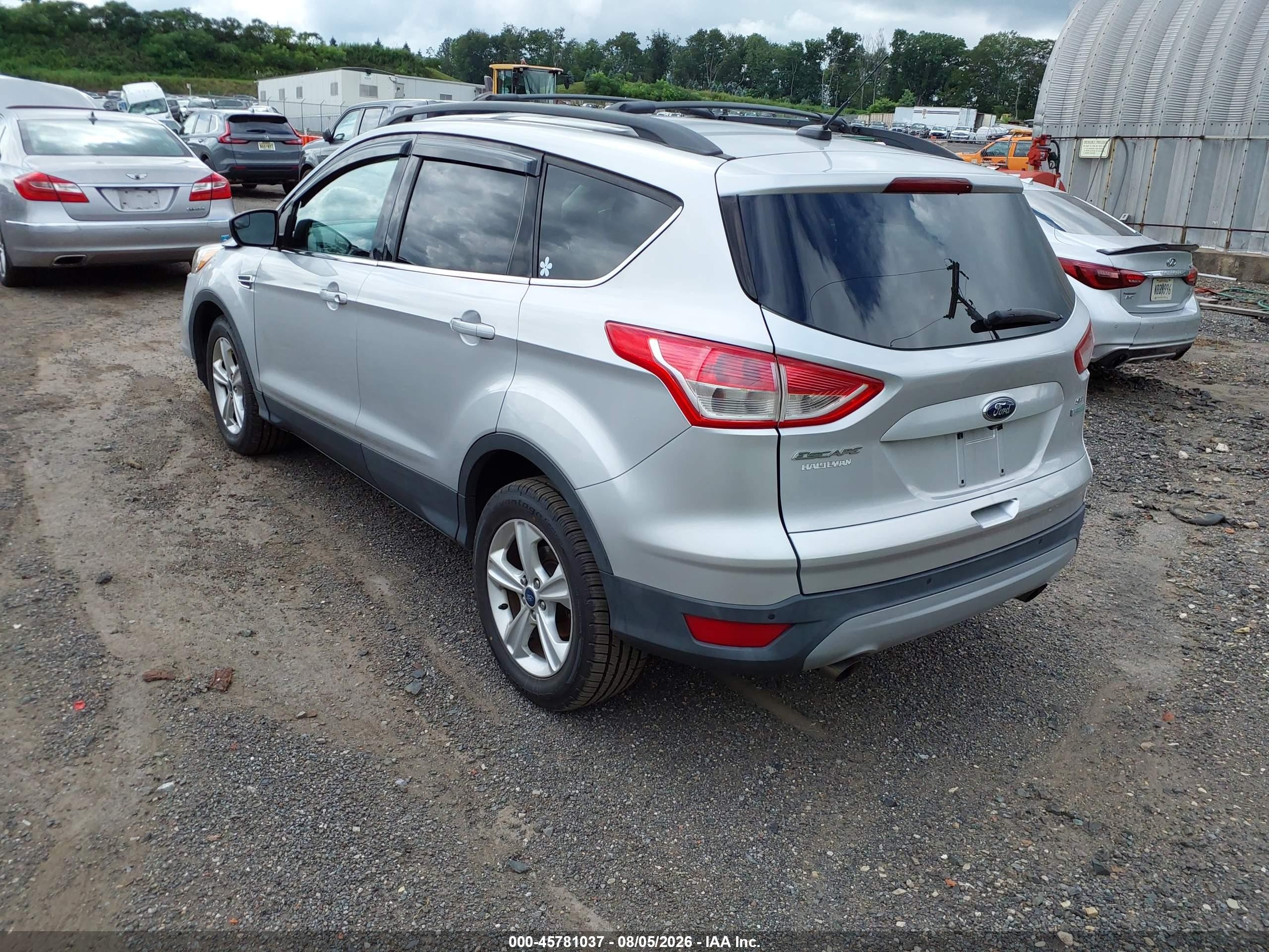 2014 Ford Escape Se Silver vin: 1FMCU0GX0EUA42619