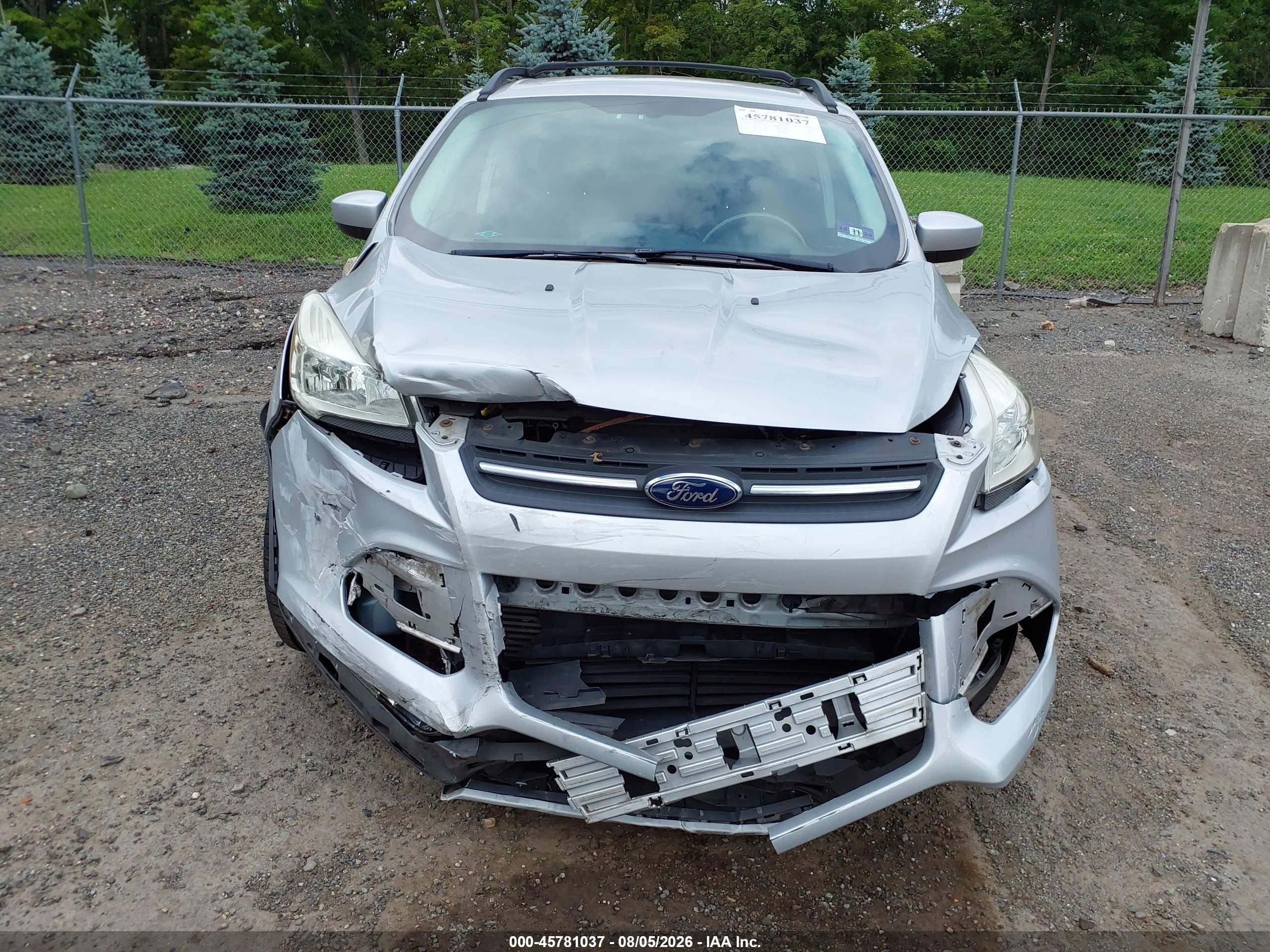 2014 Ford Escape Se Silver vin: 1FMCU0GX0EUA42619