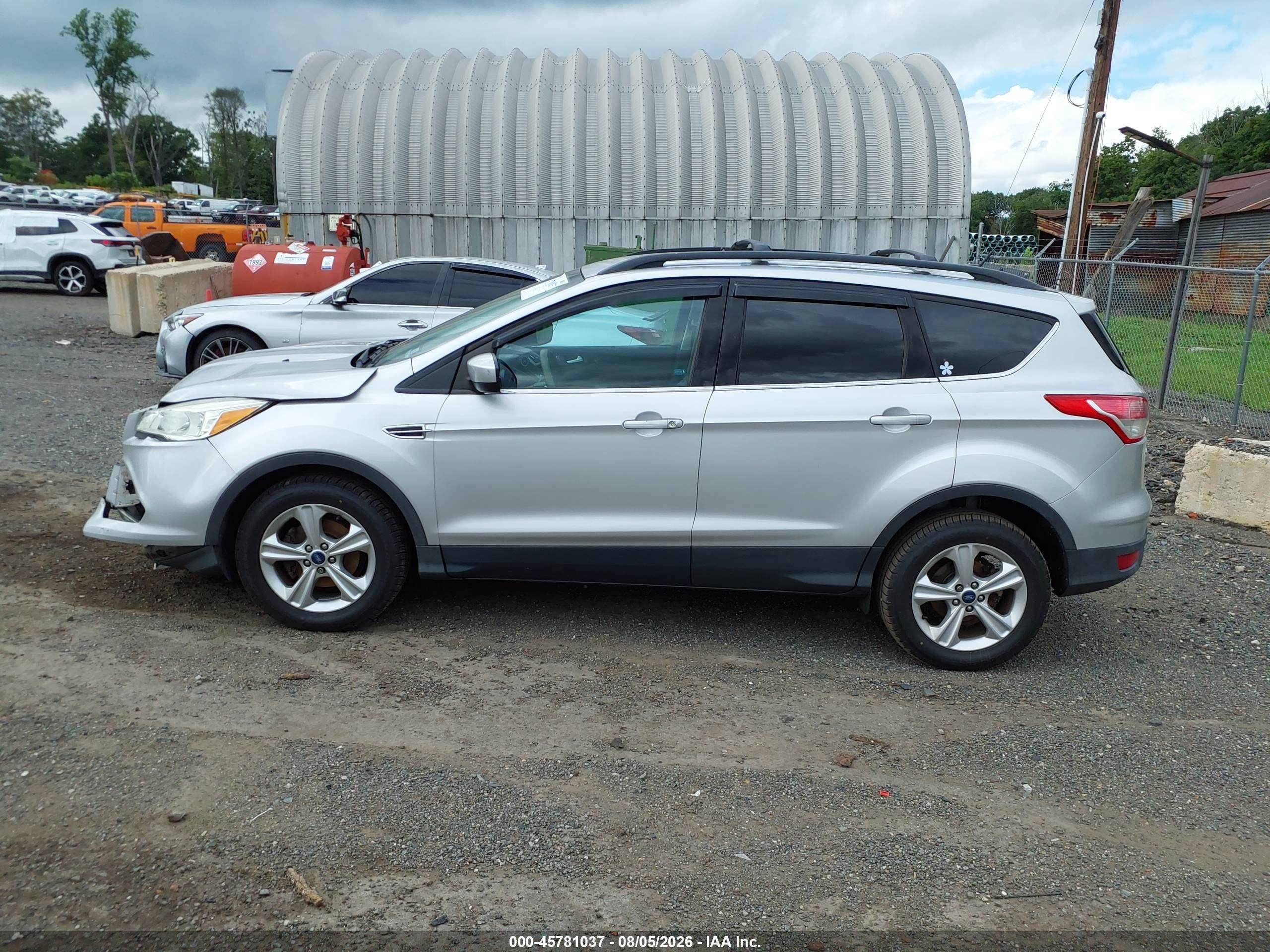 2014 Ford Escape Se Silver vin: 1FMCU0GX0EUA42619