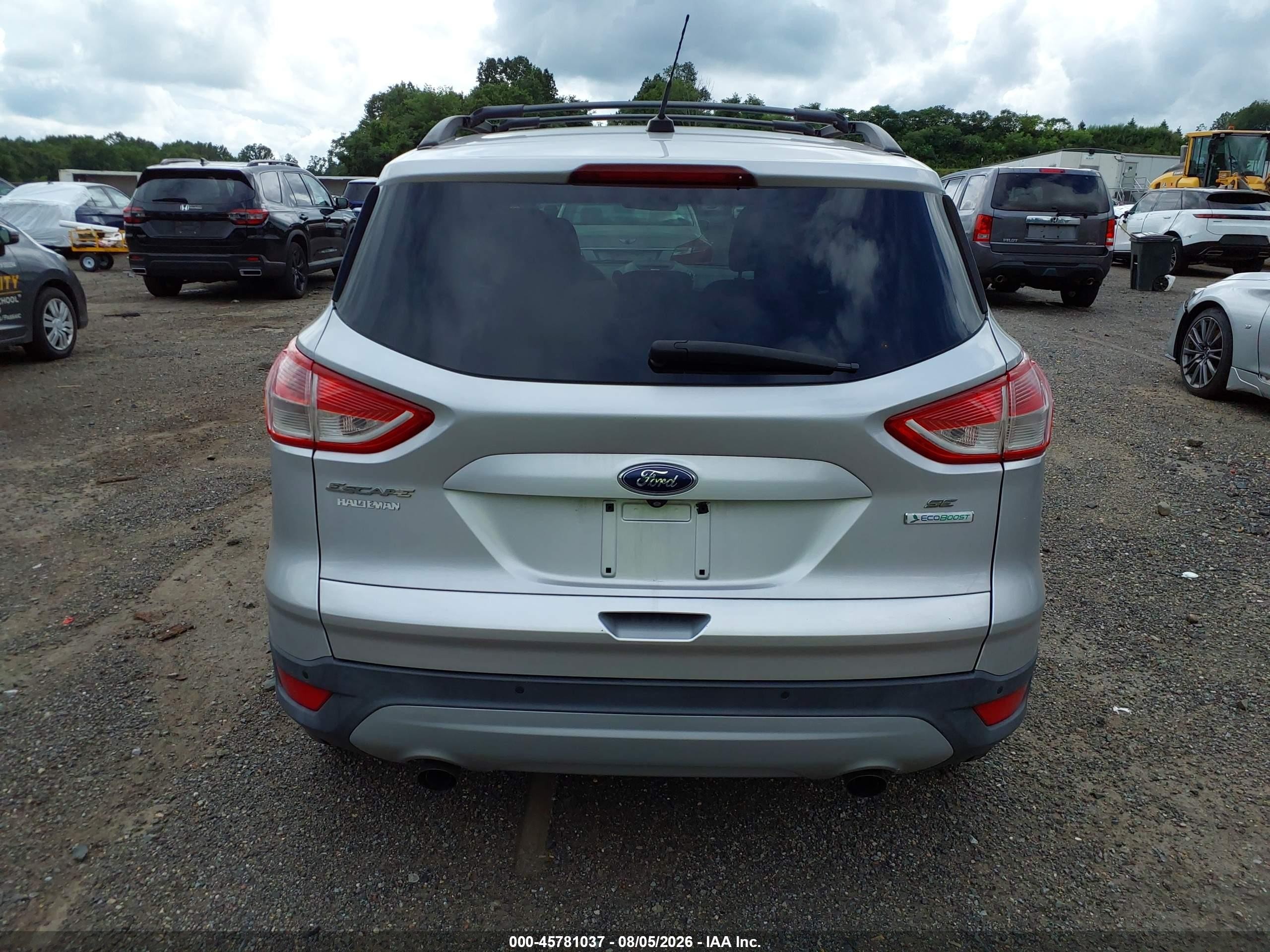 2014 Ford Escape Se Silver vin: 1FMCU0GX0EUA42619
