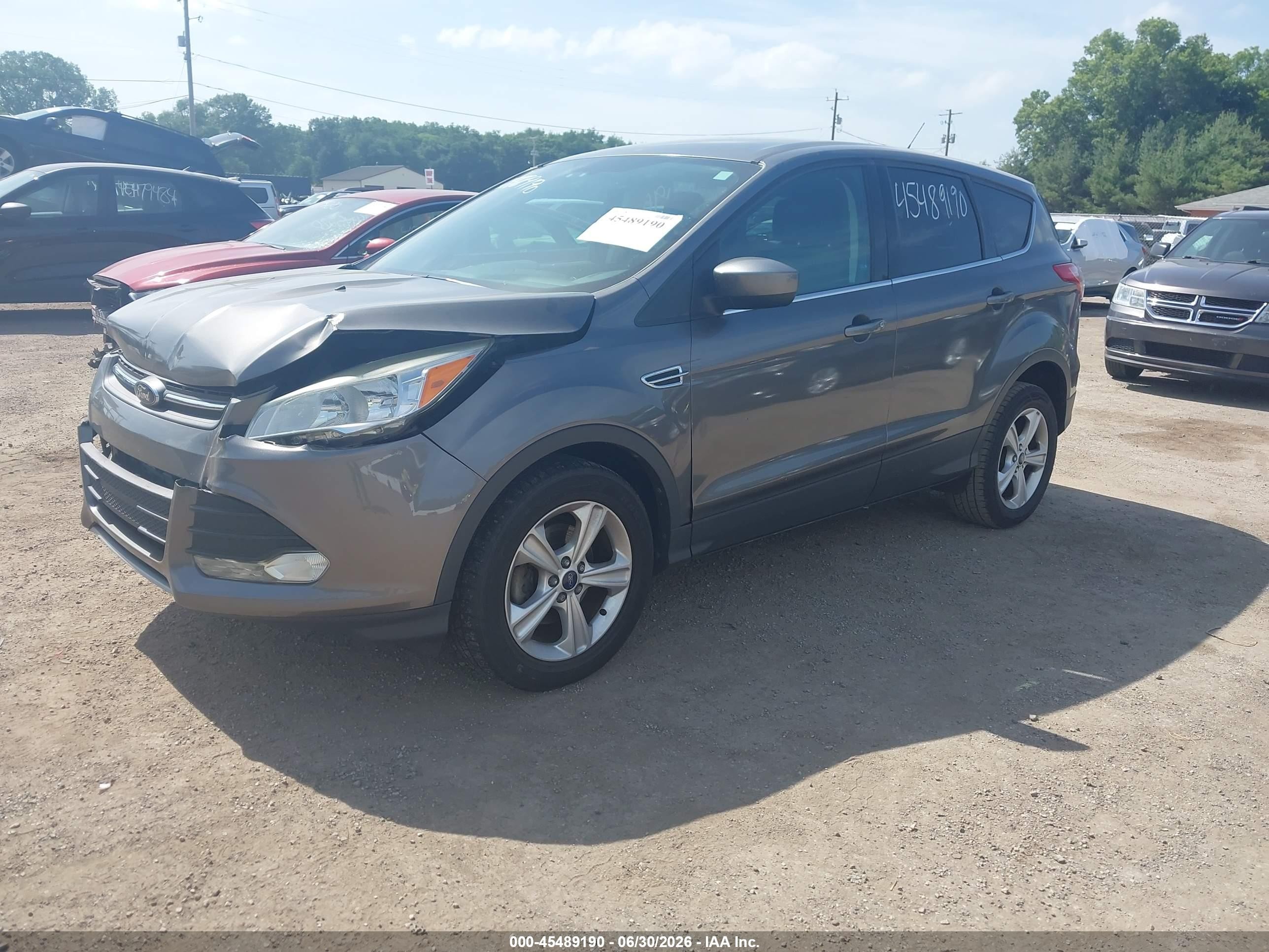 2014 Ford Escape Se Gray vin: 1FMCU0GX0EUA69349