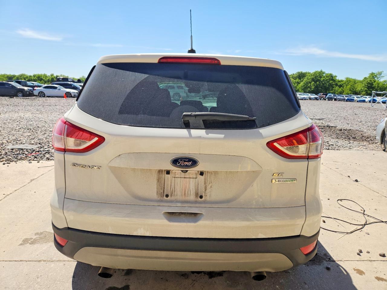 2014 Ford Escape Se White vin: 1FMCU0GX0EUA93098