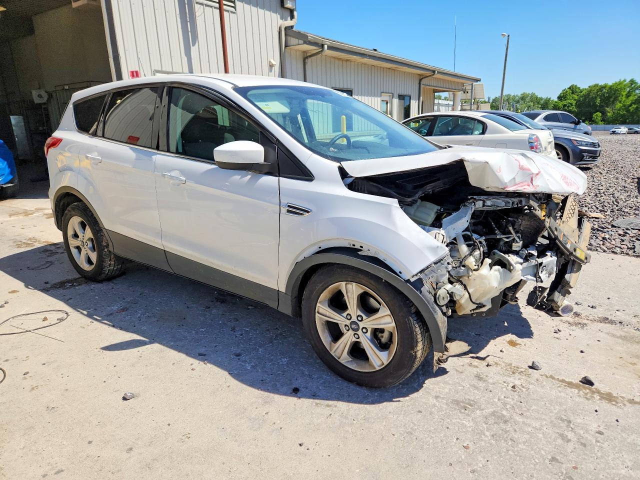 2014 Ford Escape Se White vin: 1FMCU0GX0EUA93098