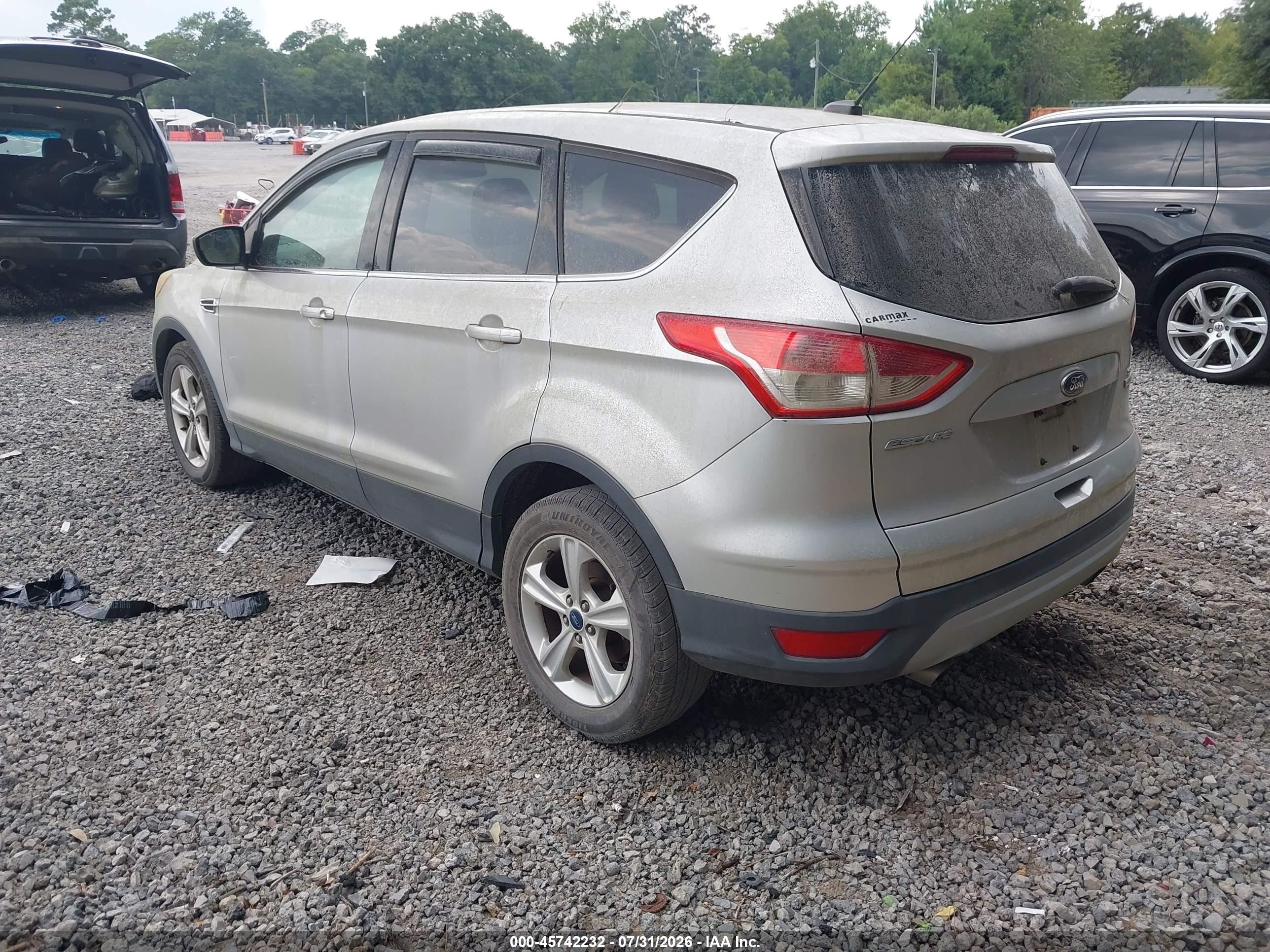 2014 Ford Escape Se Silver vin: 1FMCU0GX0EUB11132
