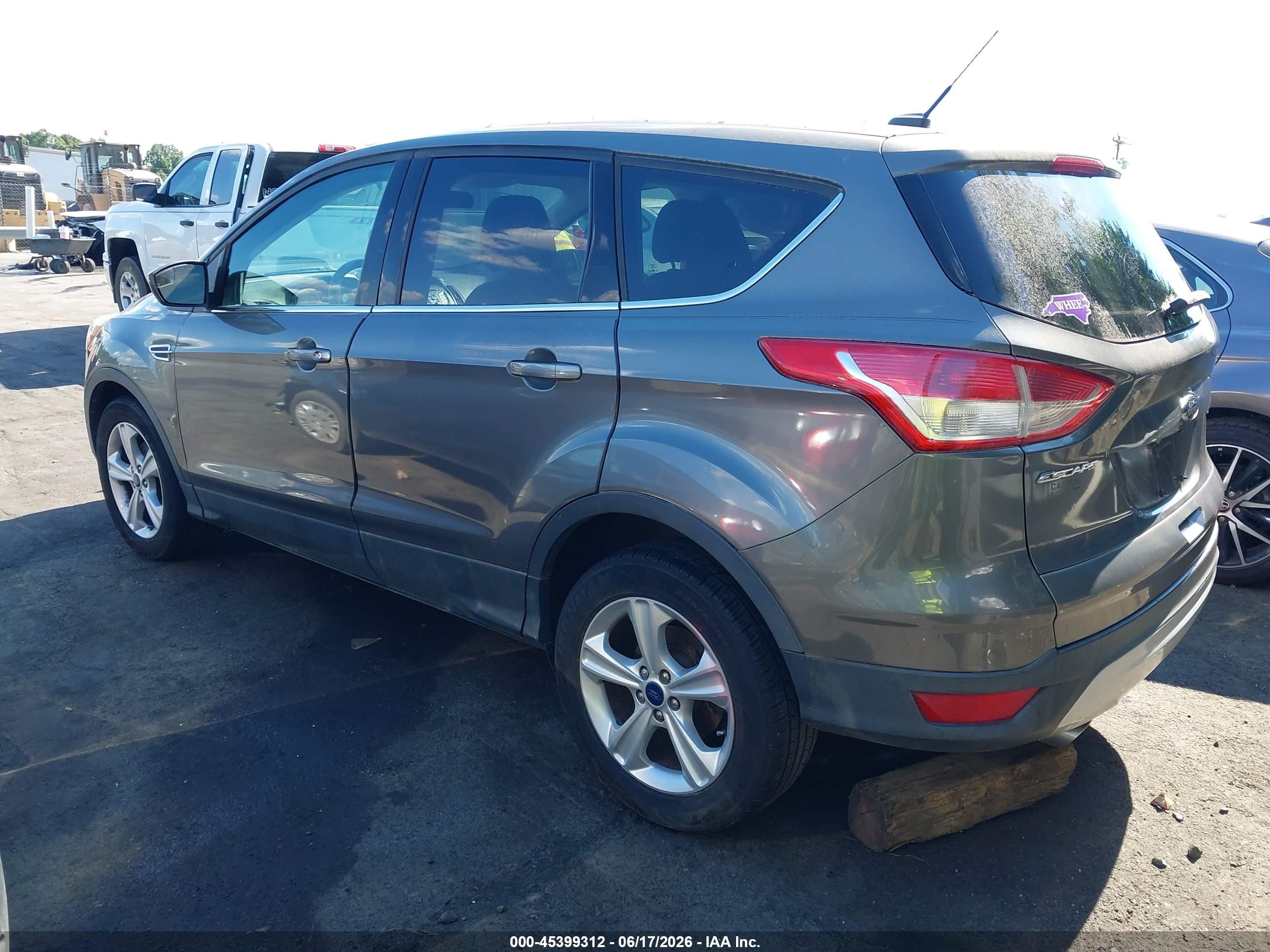 2014 Ford Escape Se Серый vin: 1FMCU0GX0EUB21238