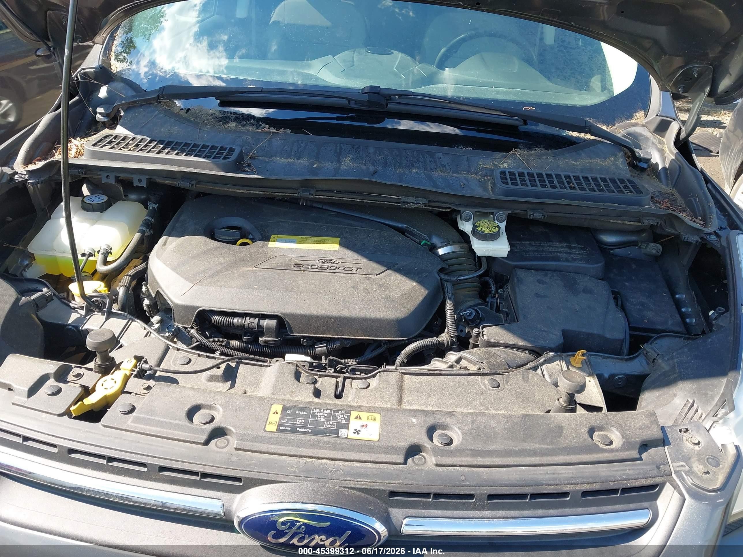 2014 Ford Escape Se Серый vin: 1FMCU0GX0EUB21238