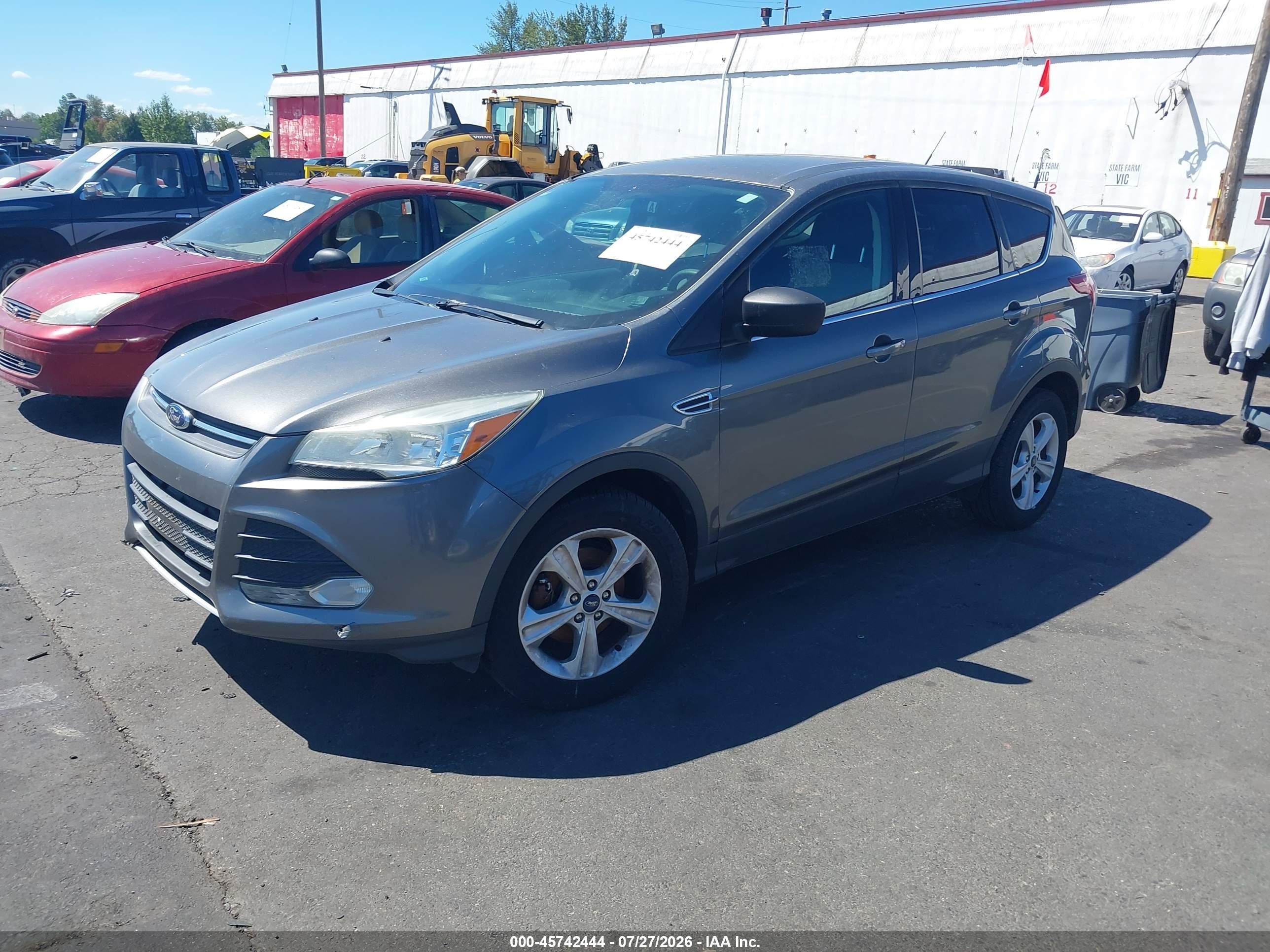 2014 Ford Escape Se Gray vin: 1FMCU0GX0EUB23765