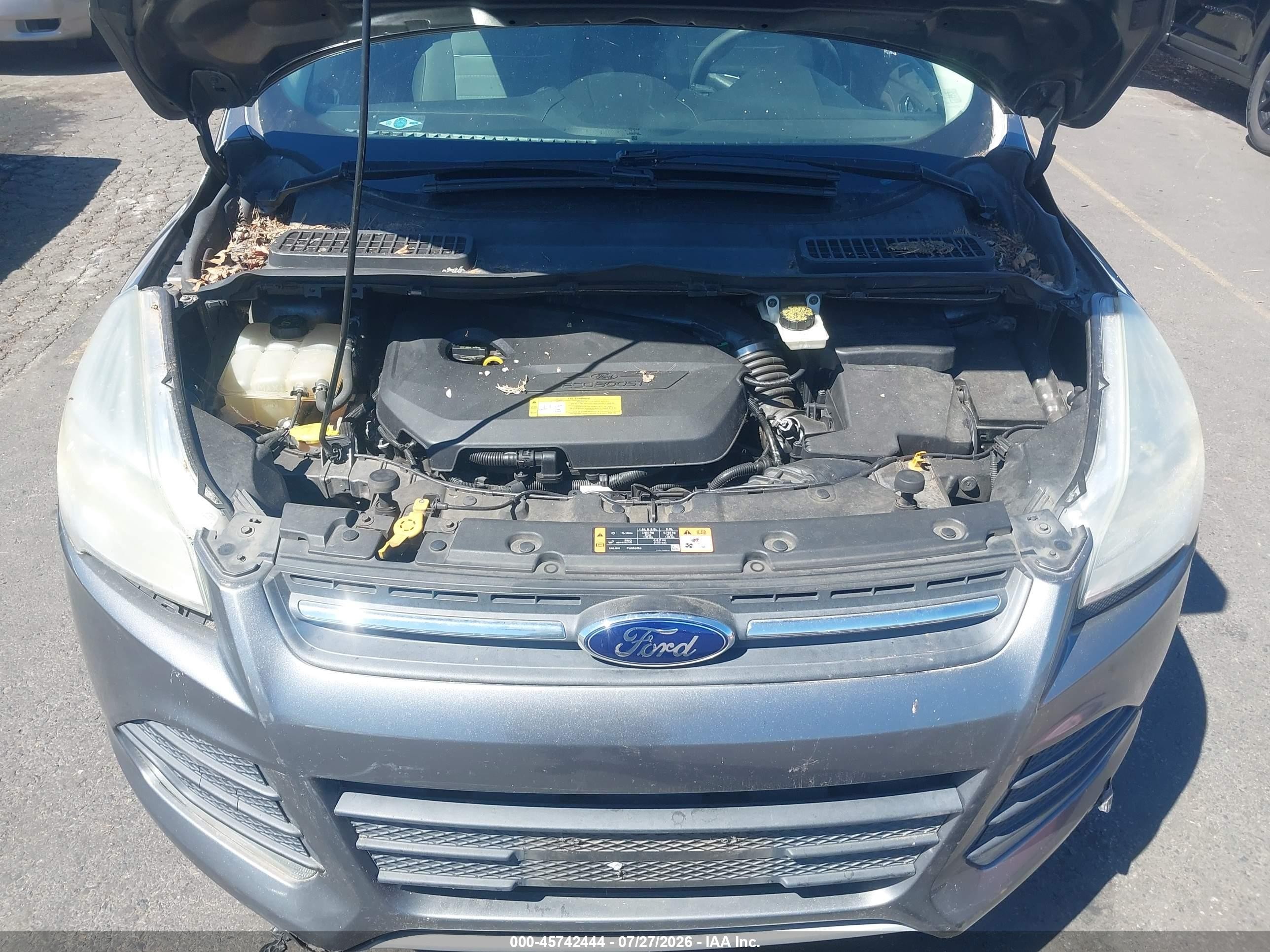 2014 Ford Escape Se Gray vin: 1FMCU0GX0EUB23765