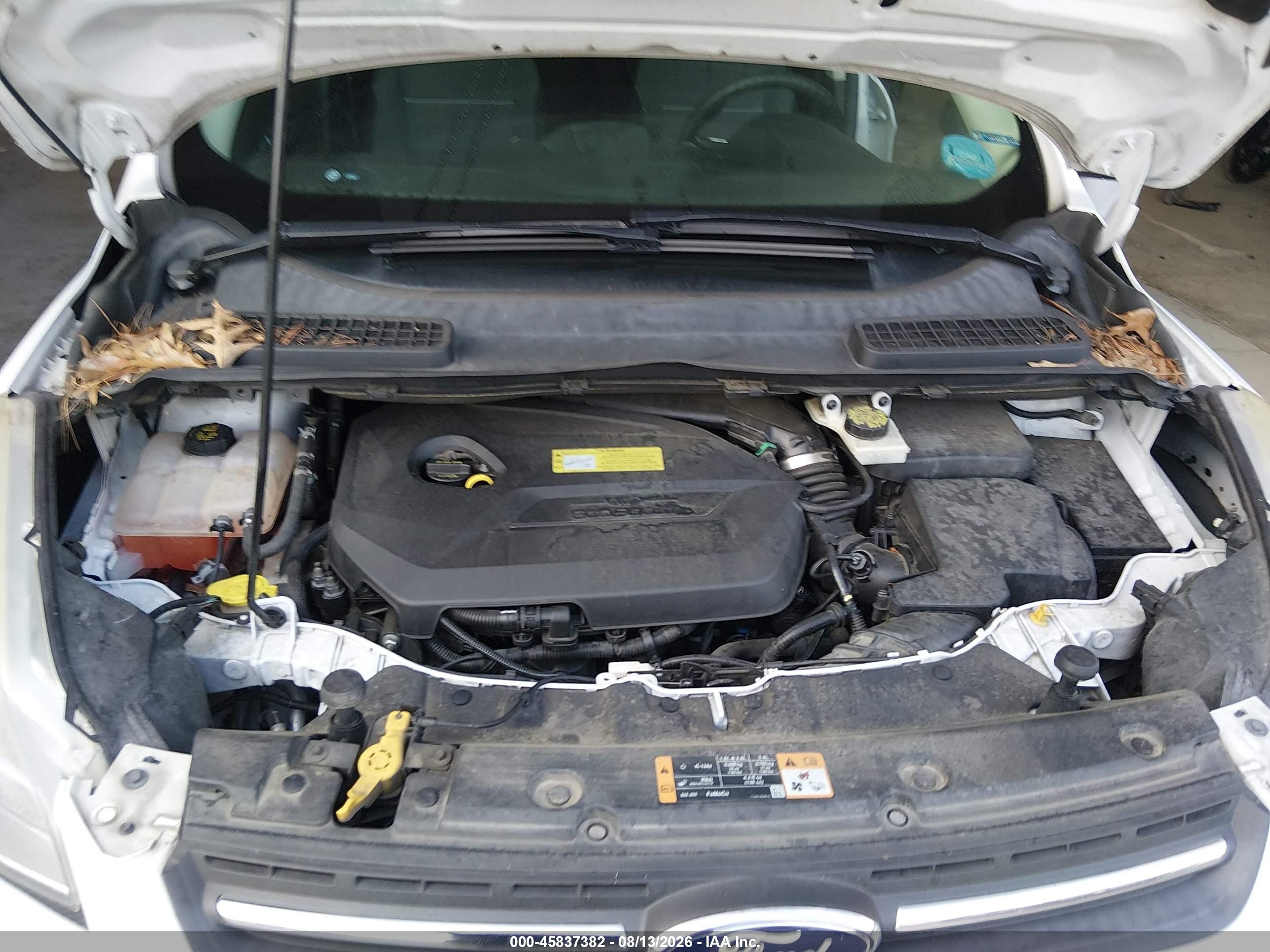 2014 Ford Escape Se White vin: 1FMCU0GX0EUB65417