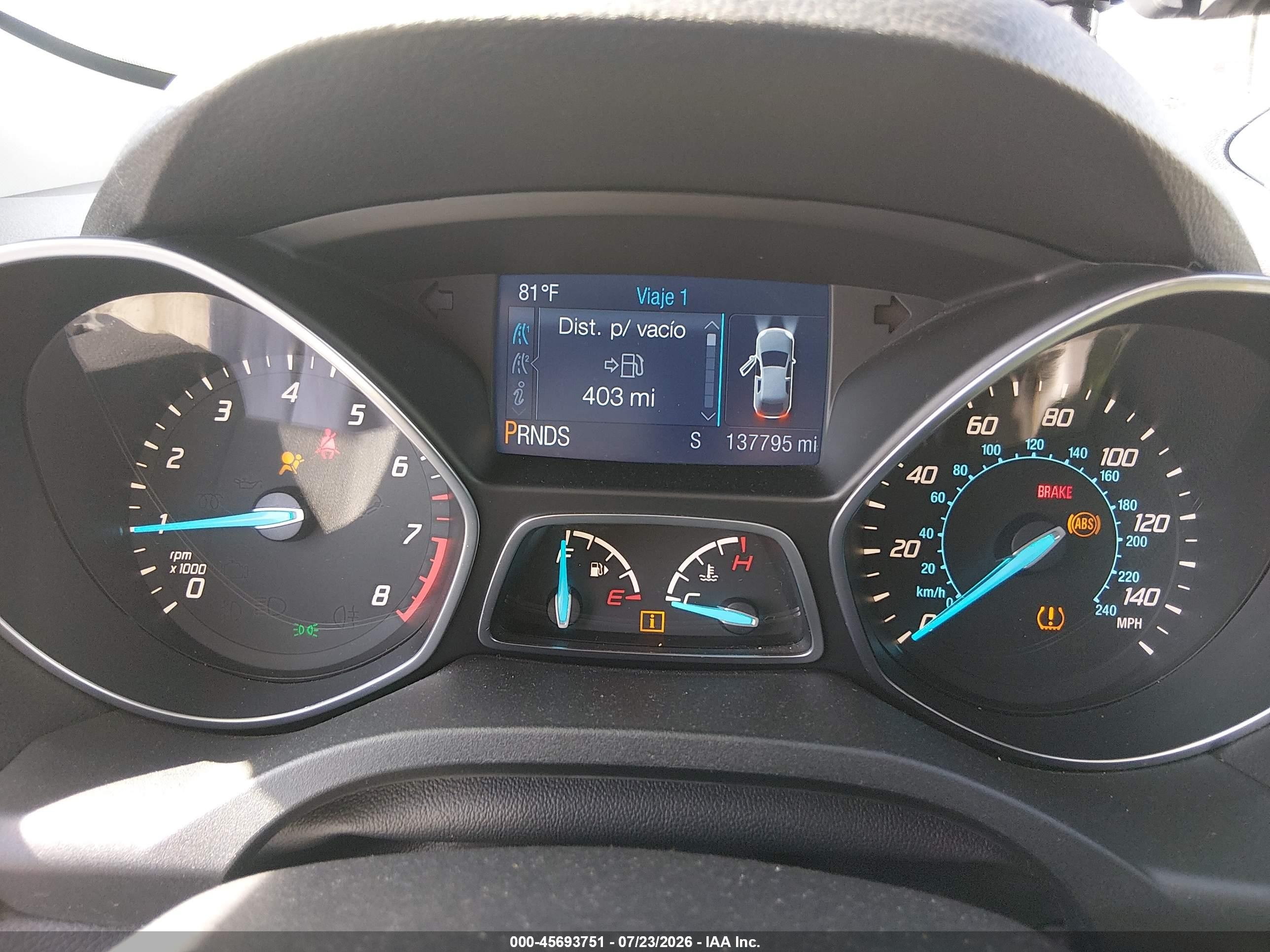 2014 Ford Escape Se White vin: 1FMCU0GX0EUB72612