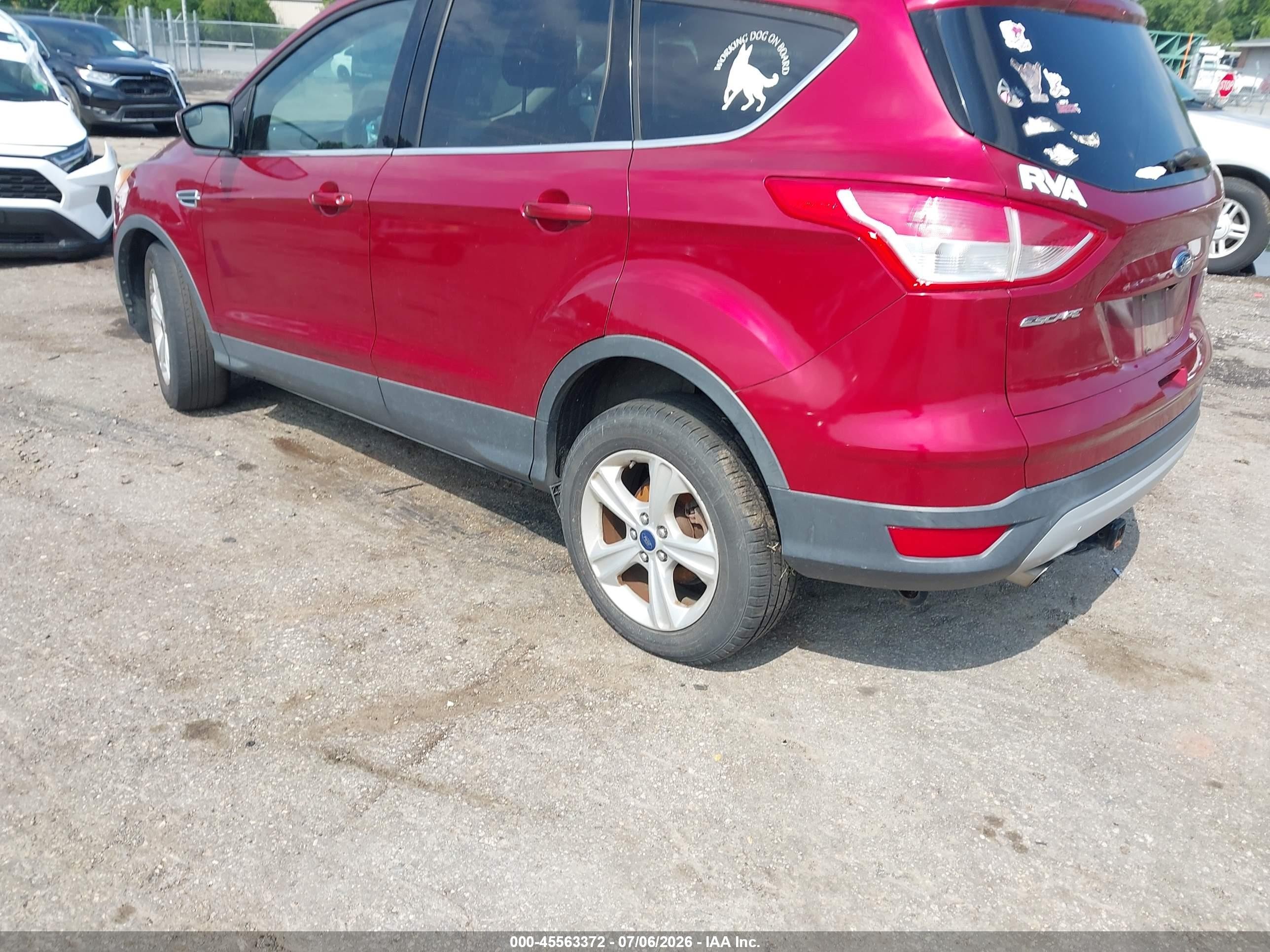 2014 Ford Escape Se Maroon vin: 1FMCU0GX0EUB94058