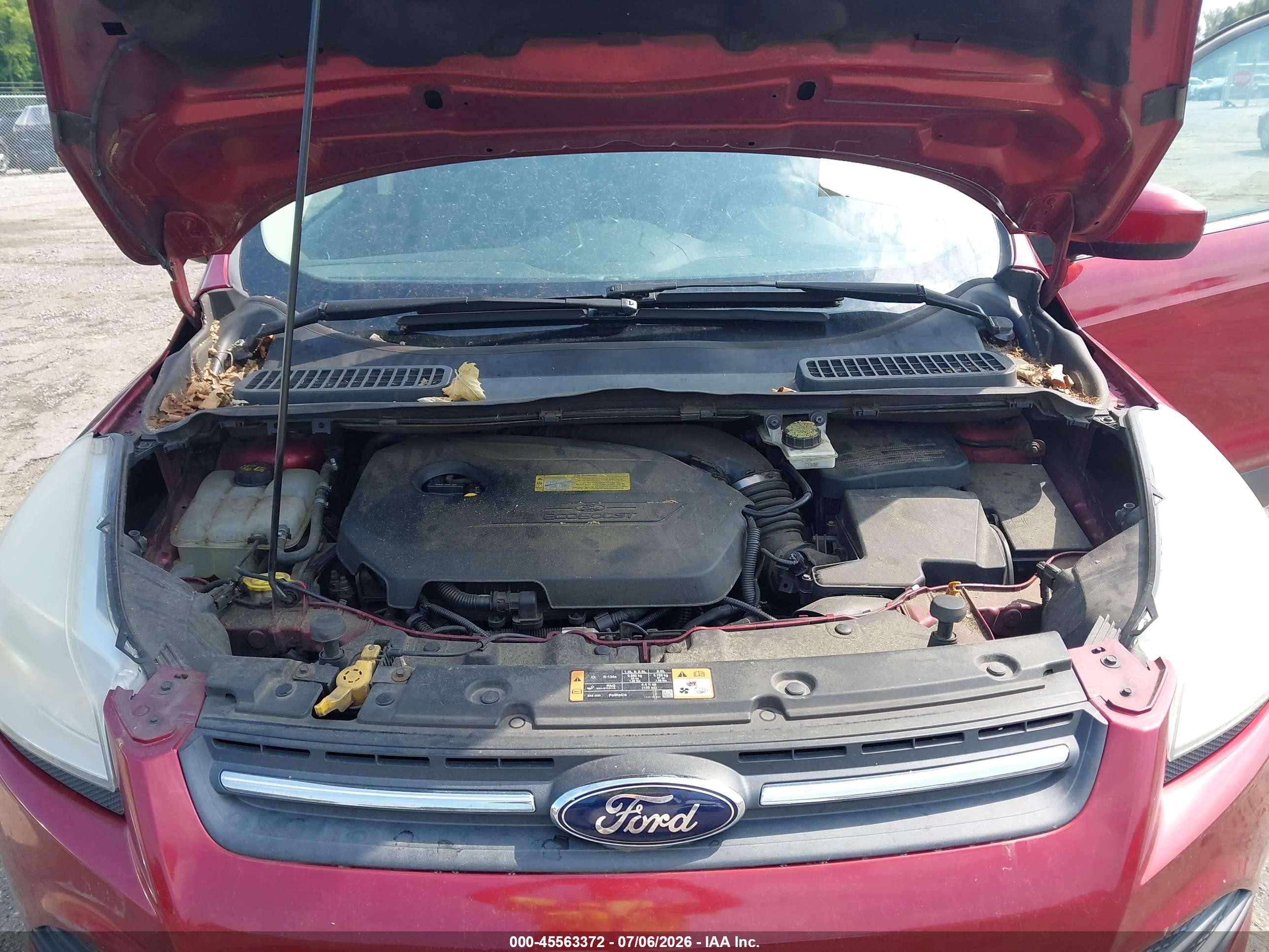 2014 Ford Escape Se Maroon vin: 1FMCU0GX0EUB94058