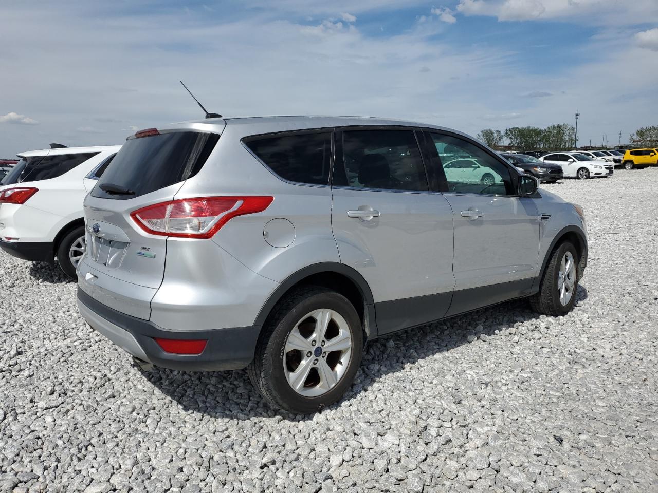 2014 Ford Escape Se Silver vin: 1FMCU0GX0EUB97297