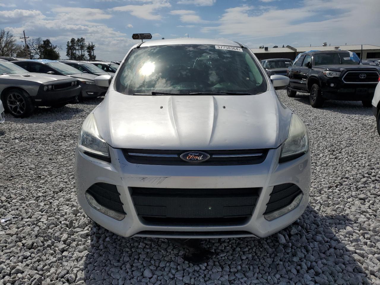 2014 Ford Escape Se Silver vin: 1FMCU0GX0EUB97297