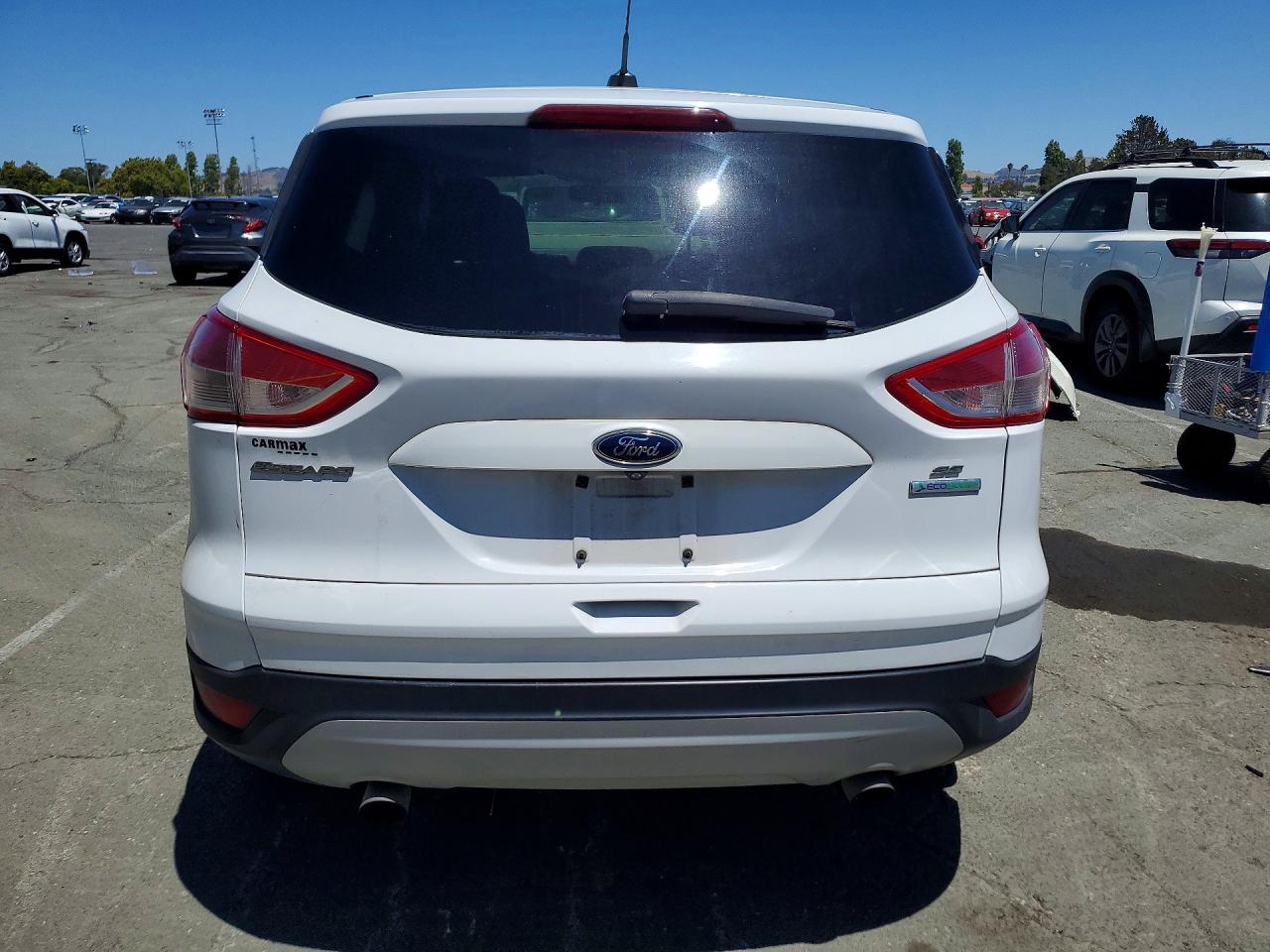 2014 Ford Escape Se White vin: 1FMCU0GX0EUC01252