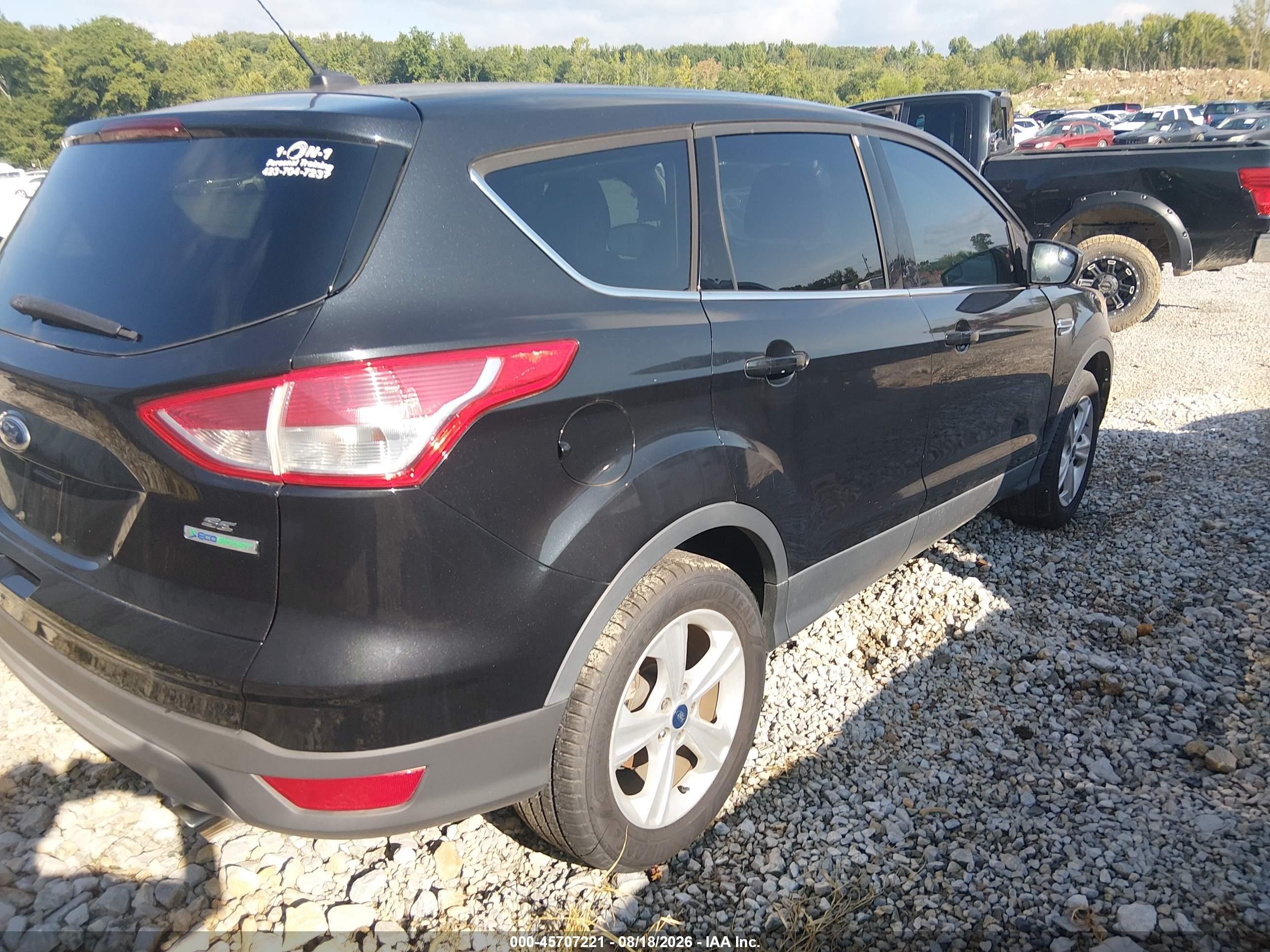 2014 Ford Escape Se Черный vin: 1FMCU0GX0EUC04667