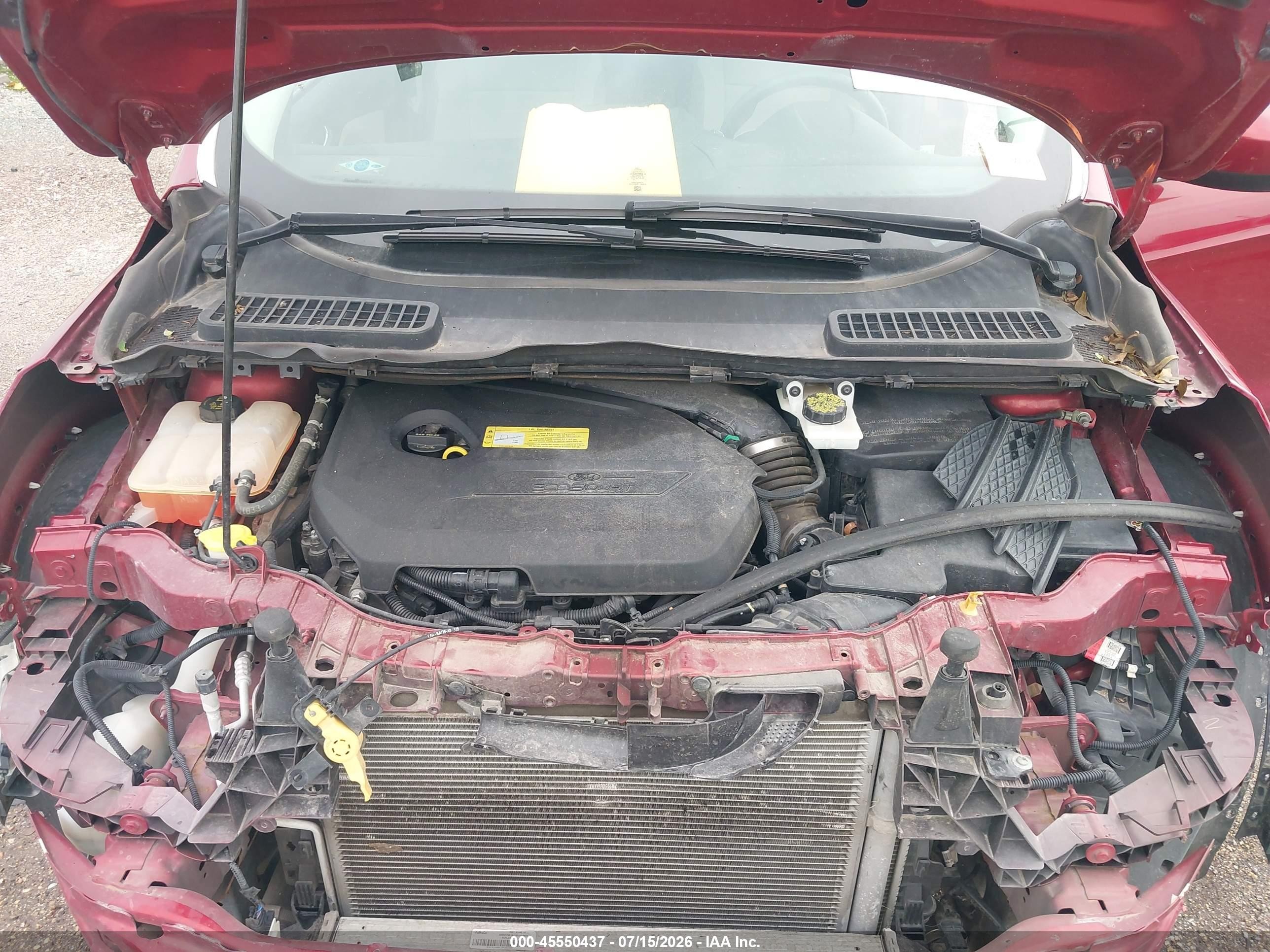 2014 Ford Escape Se Красный vin: 1FMCU0GX0EUC07486