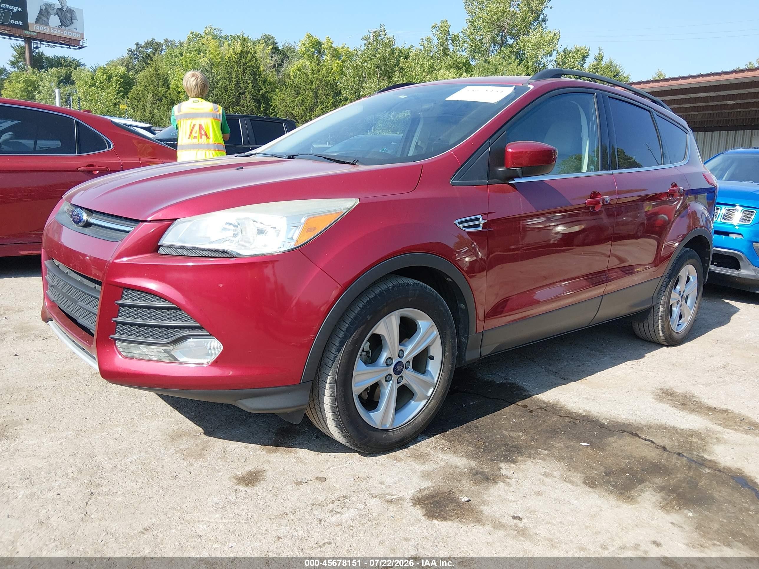 2014 Ford Escape Se Бордовый vin: 1FMCU0GX0EUC44537