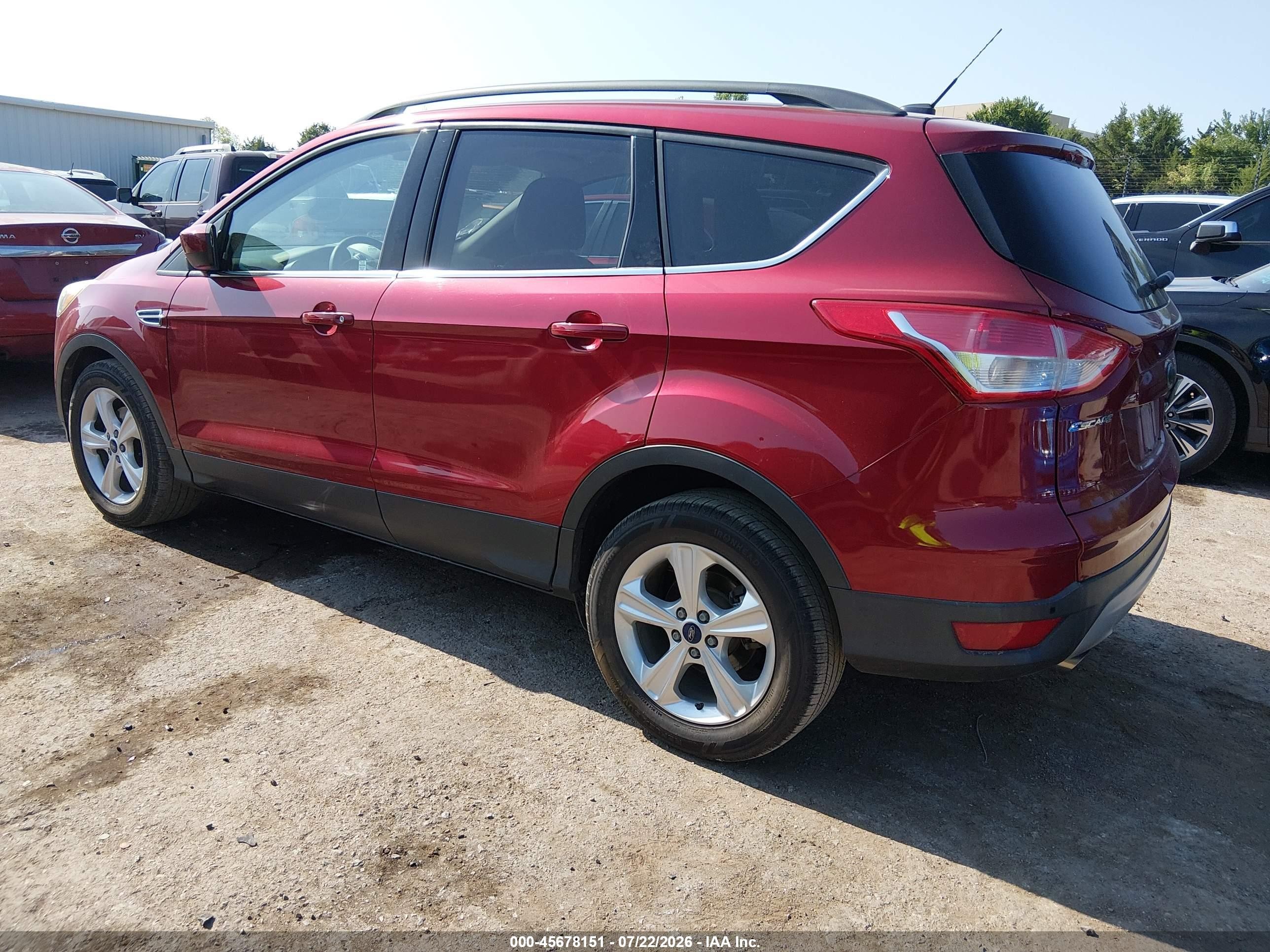 2014 Ford Escape Se Бордовый vin: 1FMCU0GX0EUC44537