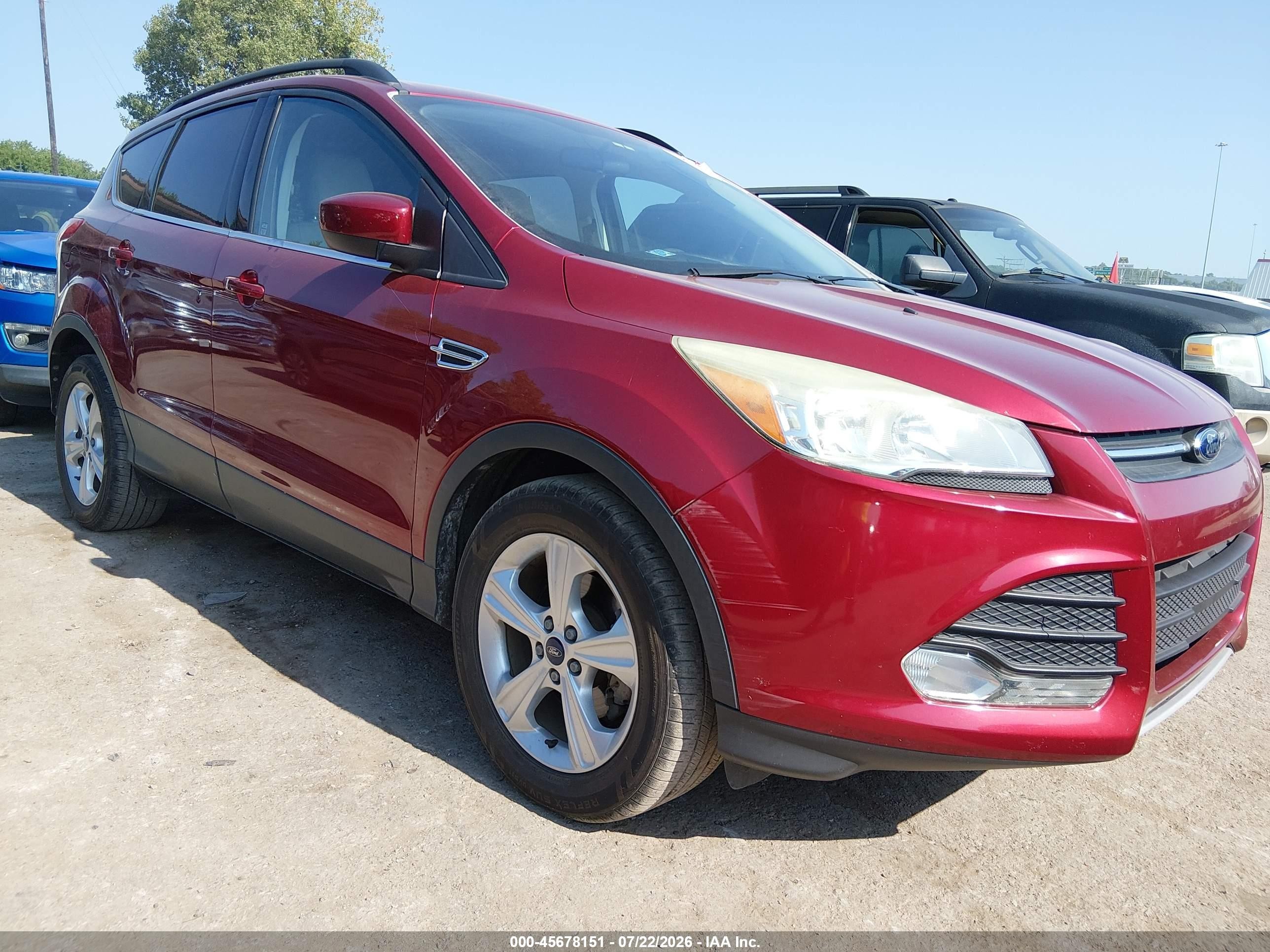2014 Ford Escape Se Бордовый vin: 1FMCU0GX0EUC44537