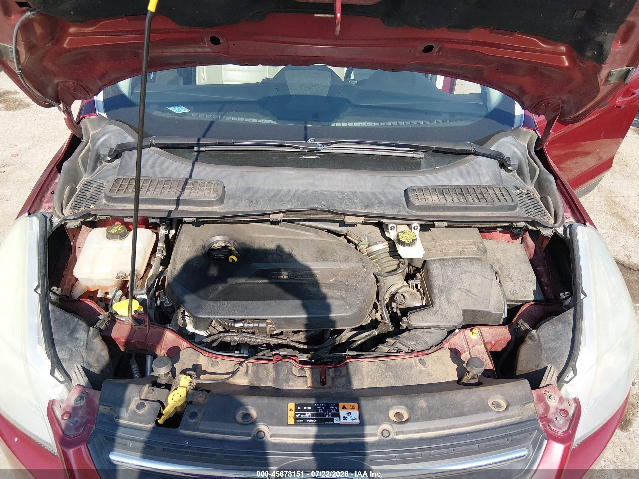 2014 Ford Escape Se Бордовый vin: 1FMCU0GX0EUC44537