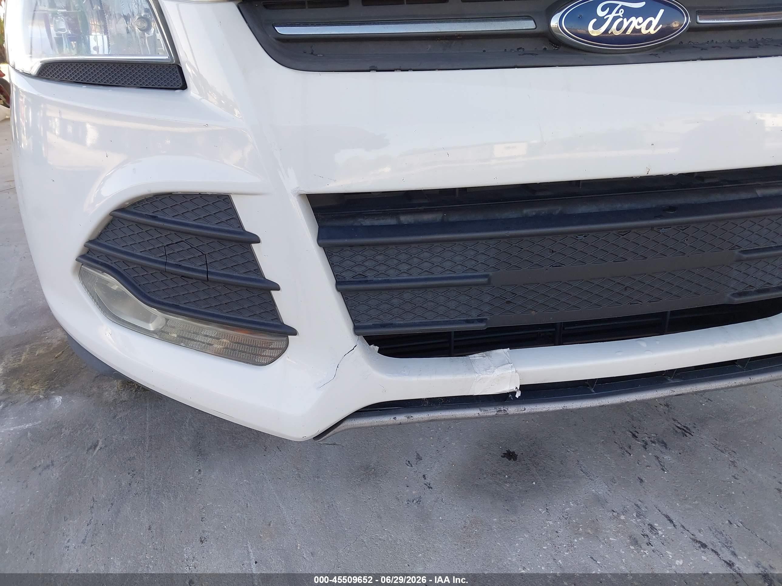 2014 Ford Escape Se White vin: 1FMCU0GX0EUD26168