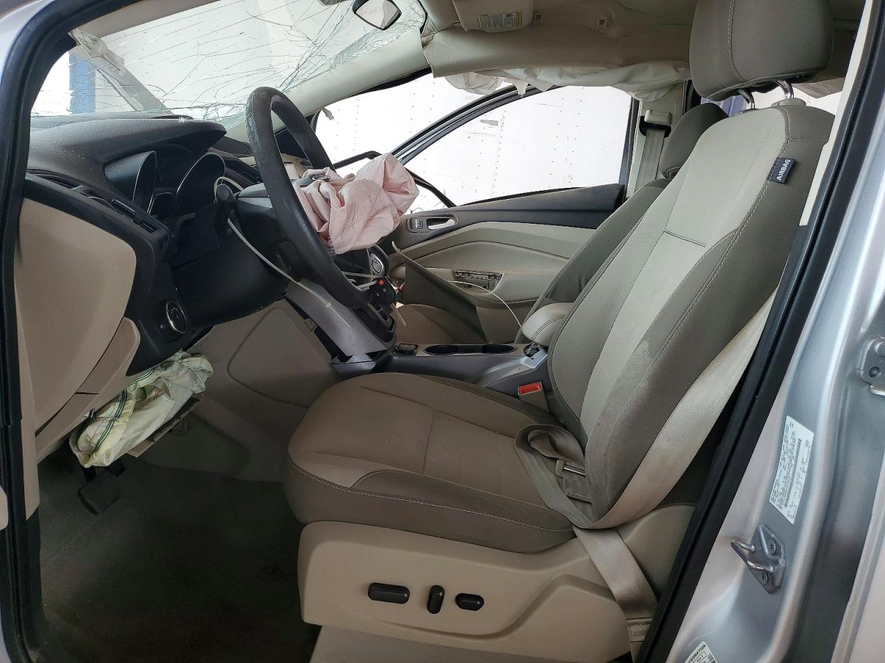 2014 Ford Escape Se Silver vin: 1FMCU0GX0EUD32620