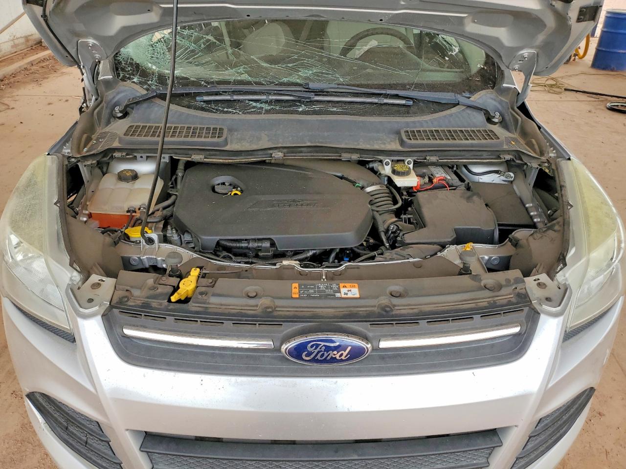 2014 Ford Escape Se Silver vin: 1FMCU0GX0EUD32620