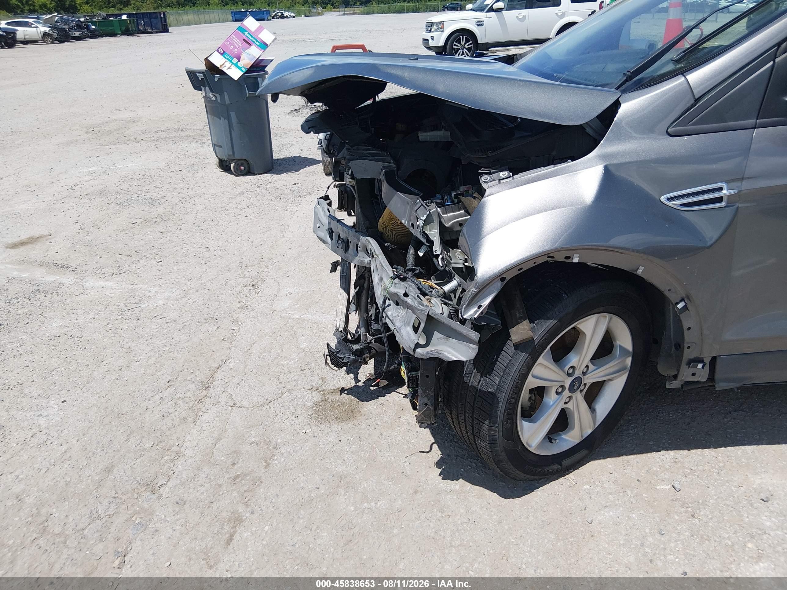 2014 Ford Escape Se Gray vin: 1FMCU0GX0EUD77380