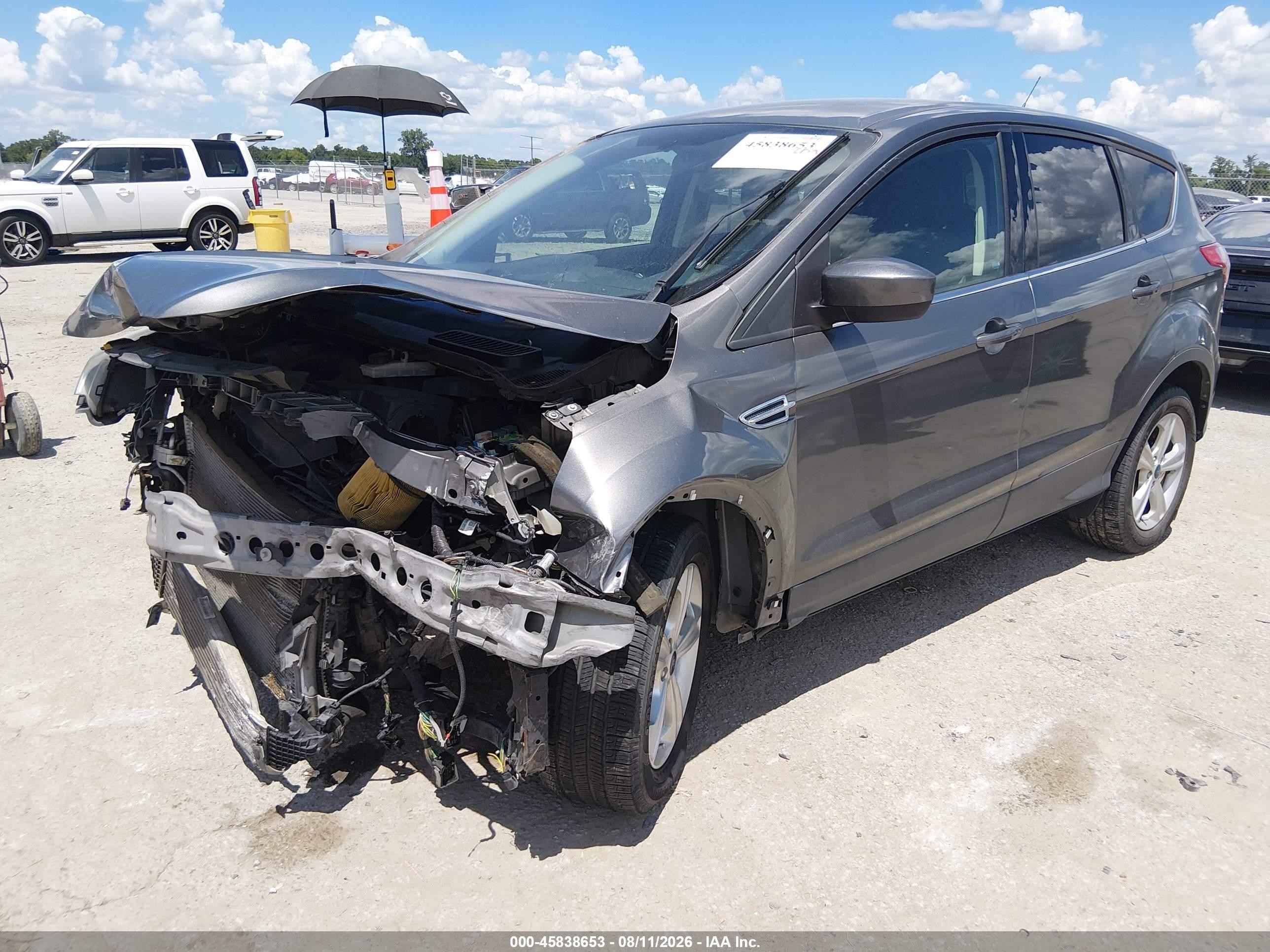 2014 Ford Escape Se Gray vin: 1FMCU0GX0EUD77380