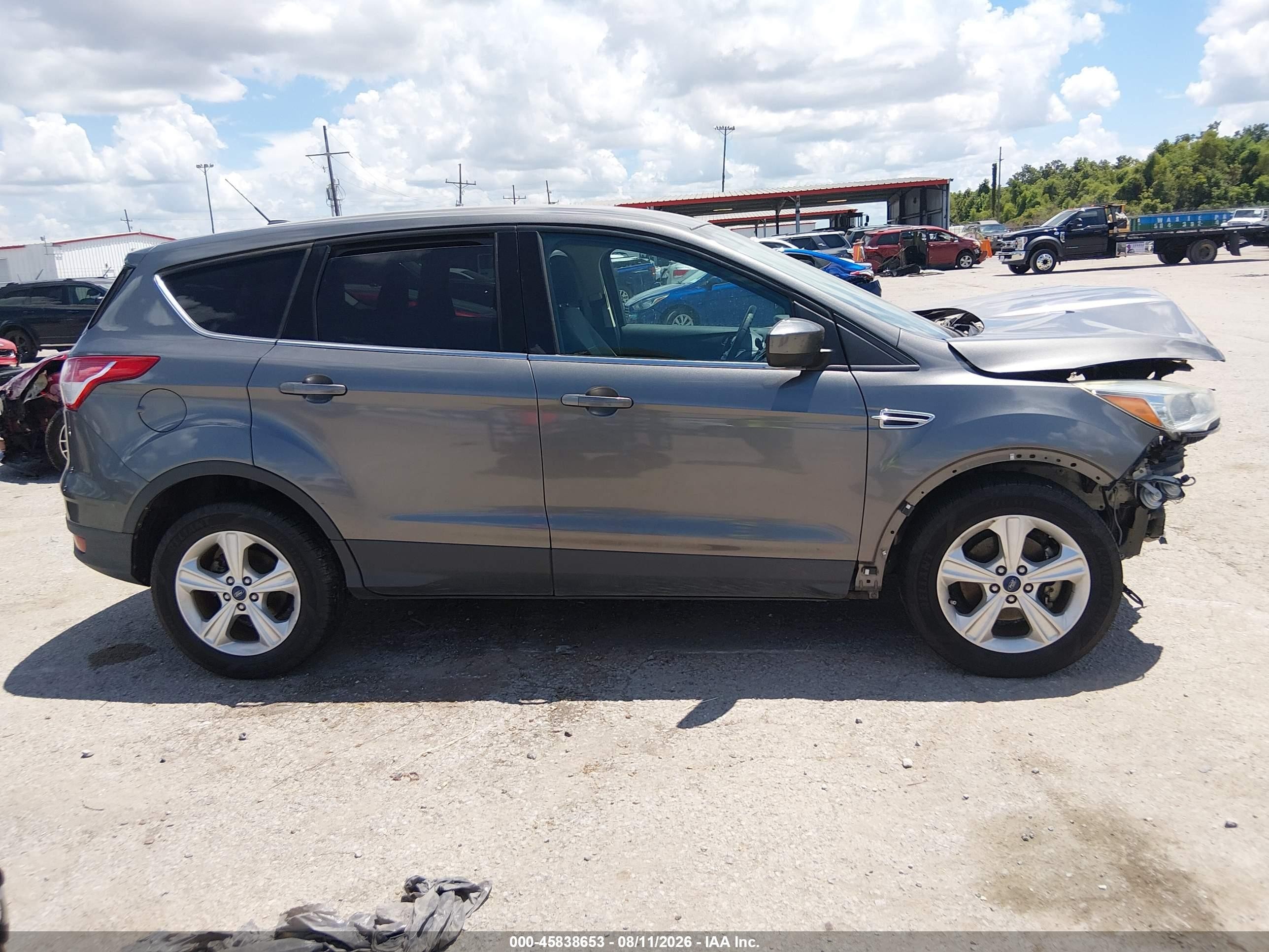 2014 Ford Escape Se Gray vin: 1FMCU0GX0EUD77380
