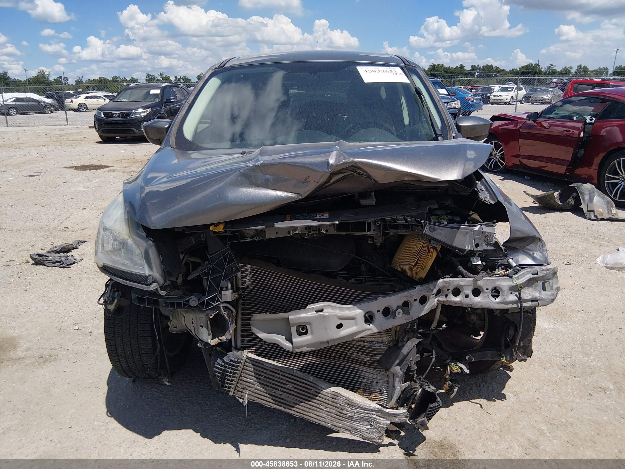 2014 Ford Escape Se Gray vin: 1FMCU0GX0EUD77380