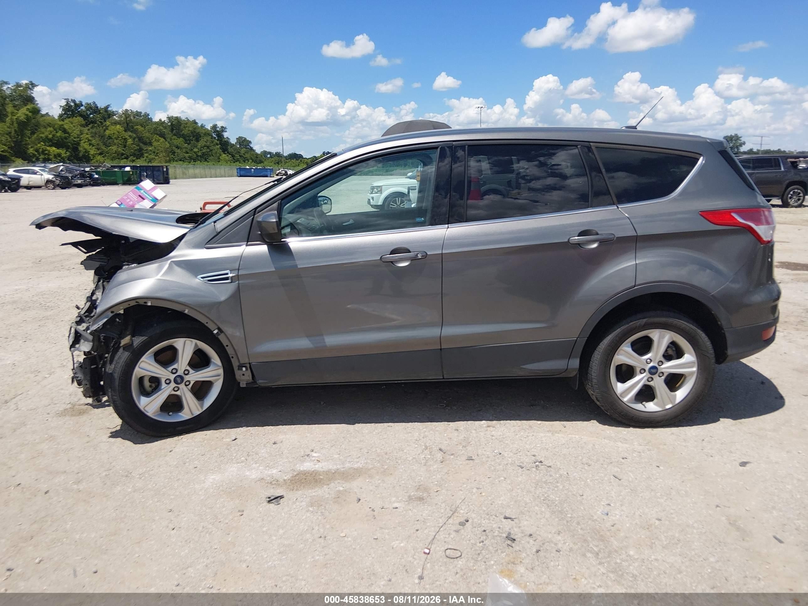 2014 Ford Escape Se Gray vin: 1FMCU0GX0EUD77380