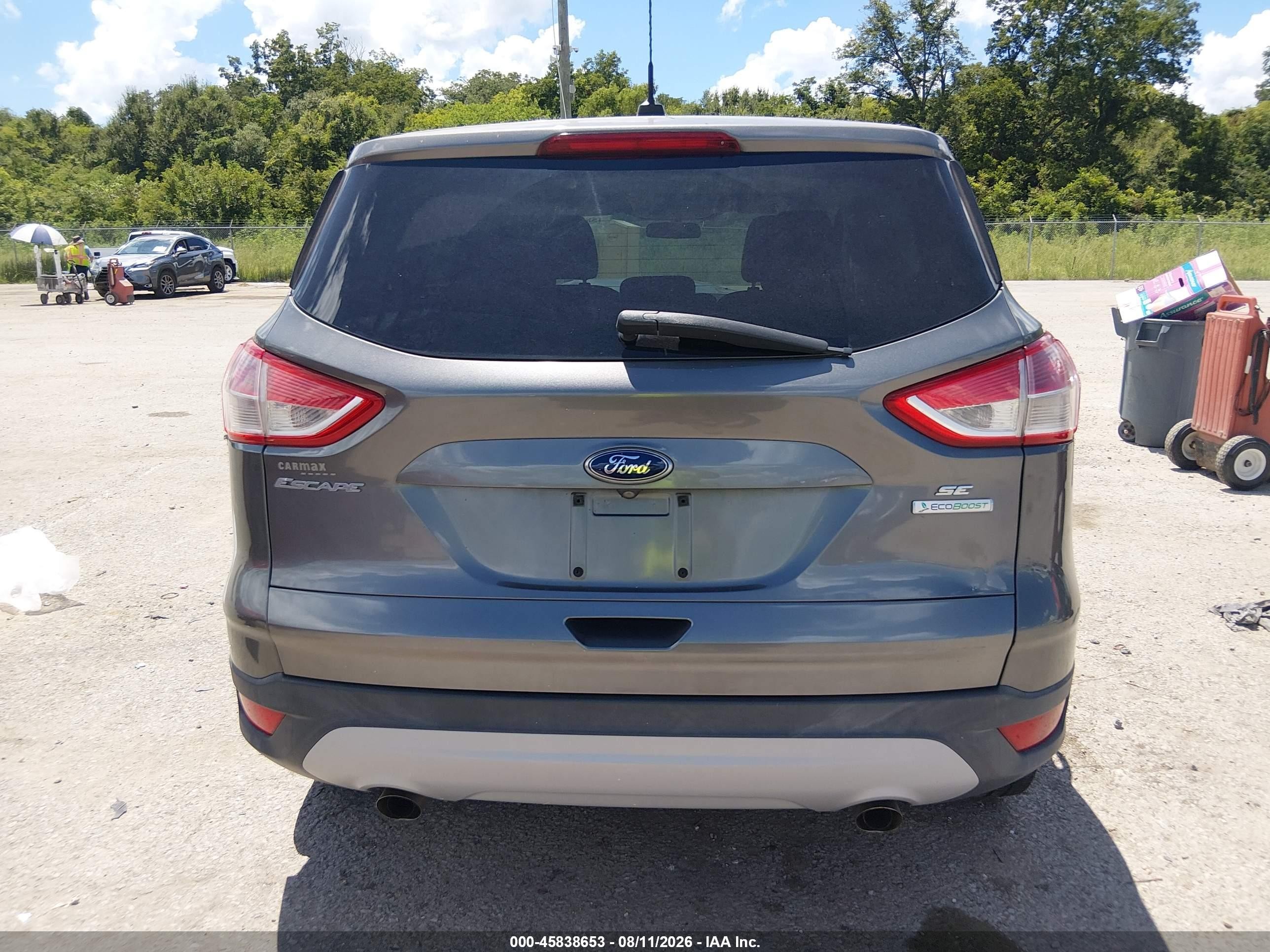2014 Ford Escape Se Gray vin: 1FMCU0GX0EUD77380