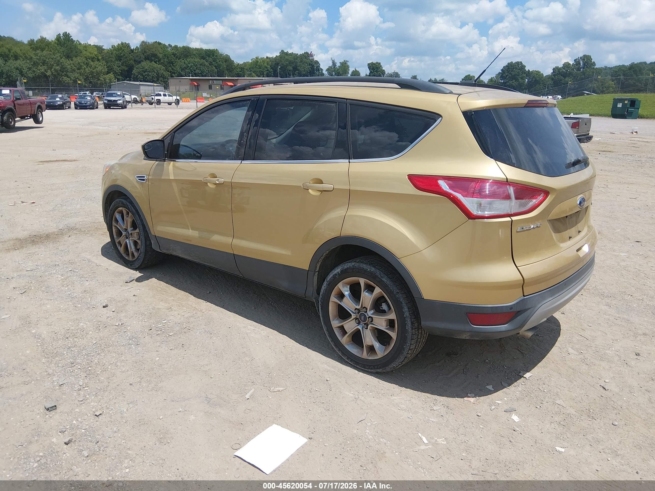 2014 Ford Escape Se Желтый vin: 1FMCU0GX0EUD84586