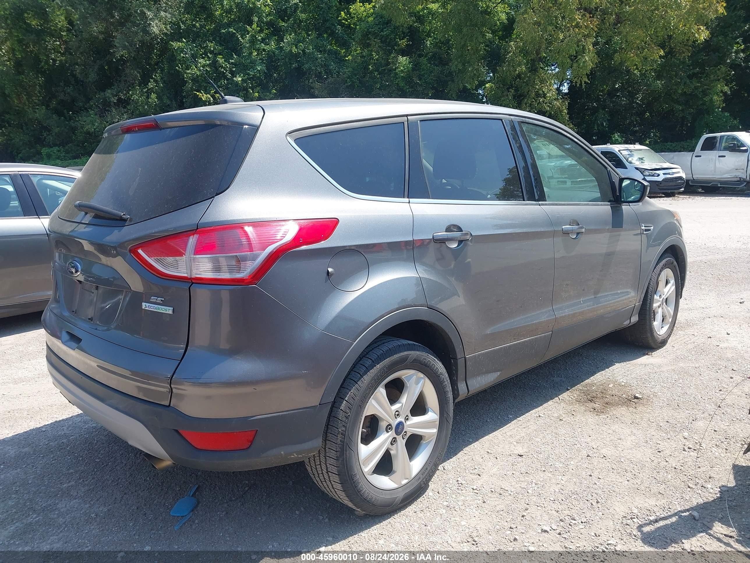 2014 Ford Escape Se Silver vin: 1FMCU0GX0EUD99699
