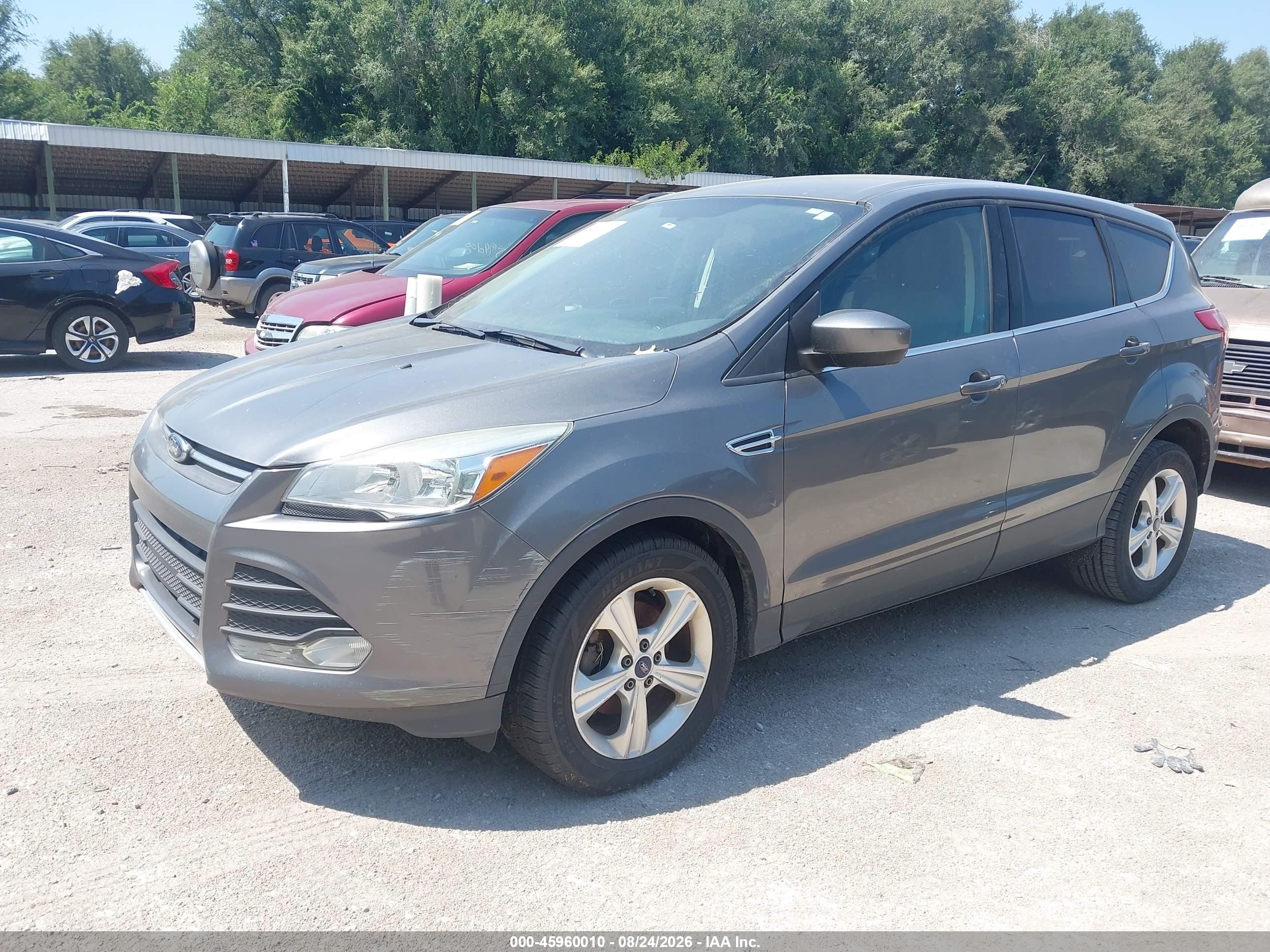 2014 Ford Escape Se Silver vin: 1FMCU0GX0EUD99699
