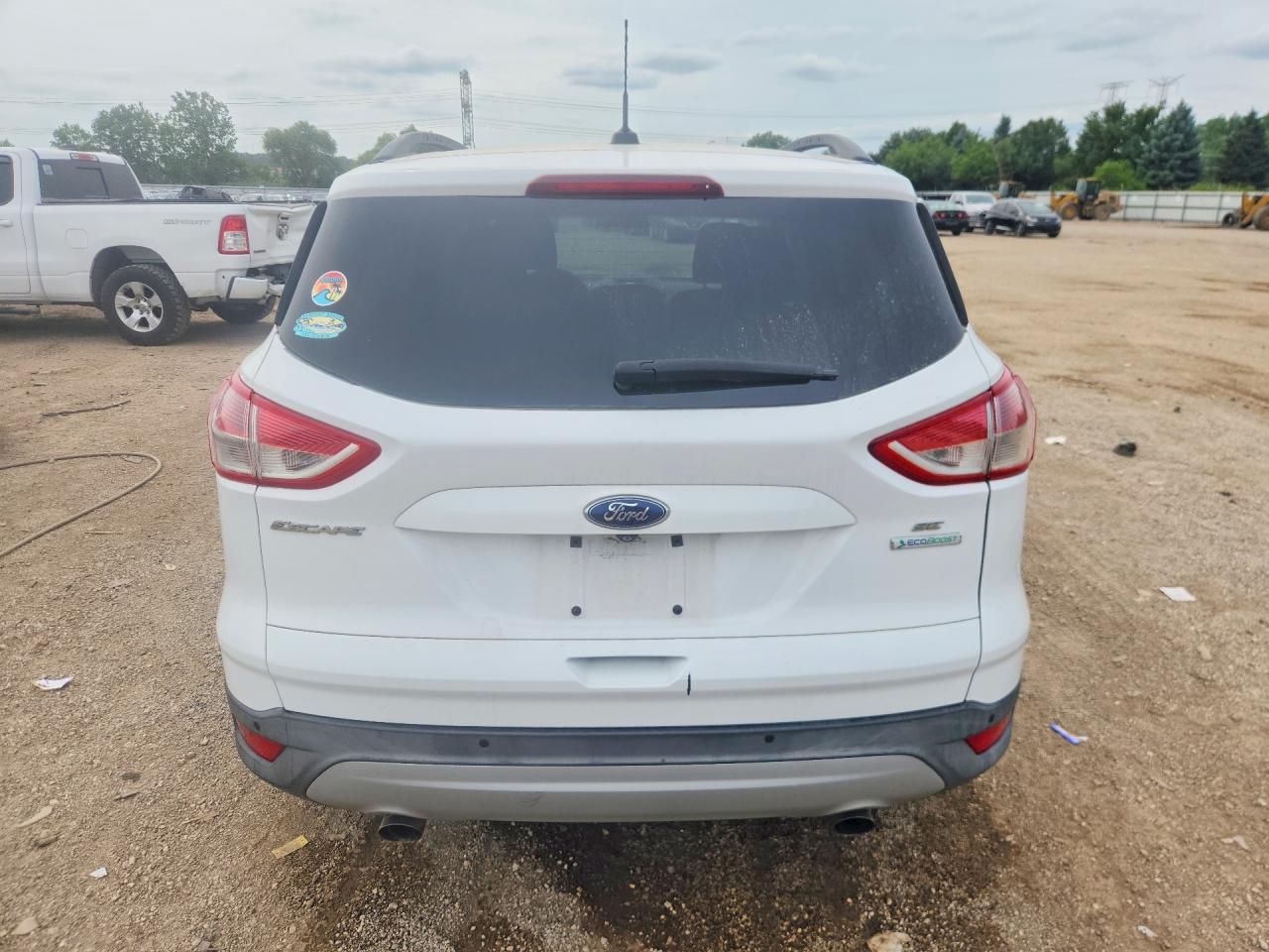 2014 Ford Escape Se White vin: 1FMCU0GX0EUE00768