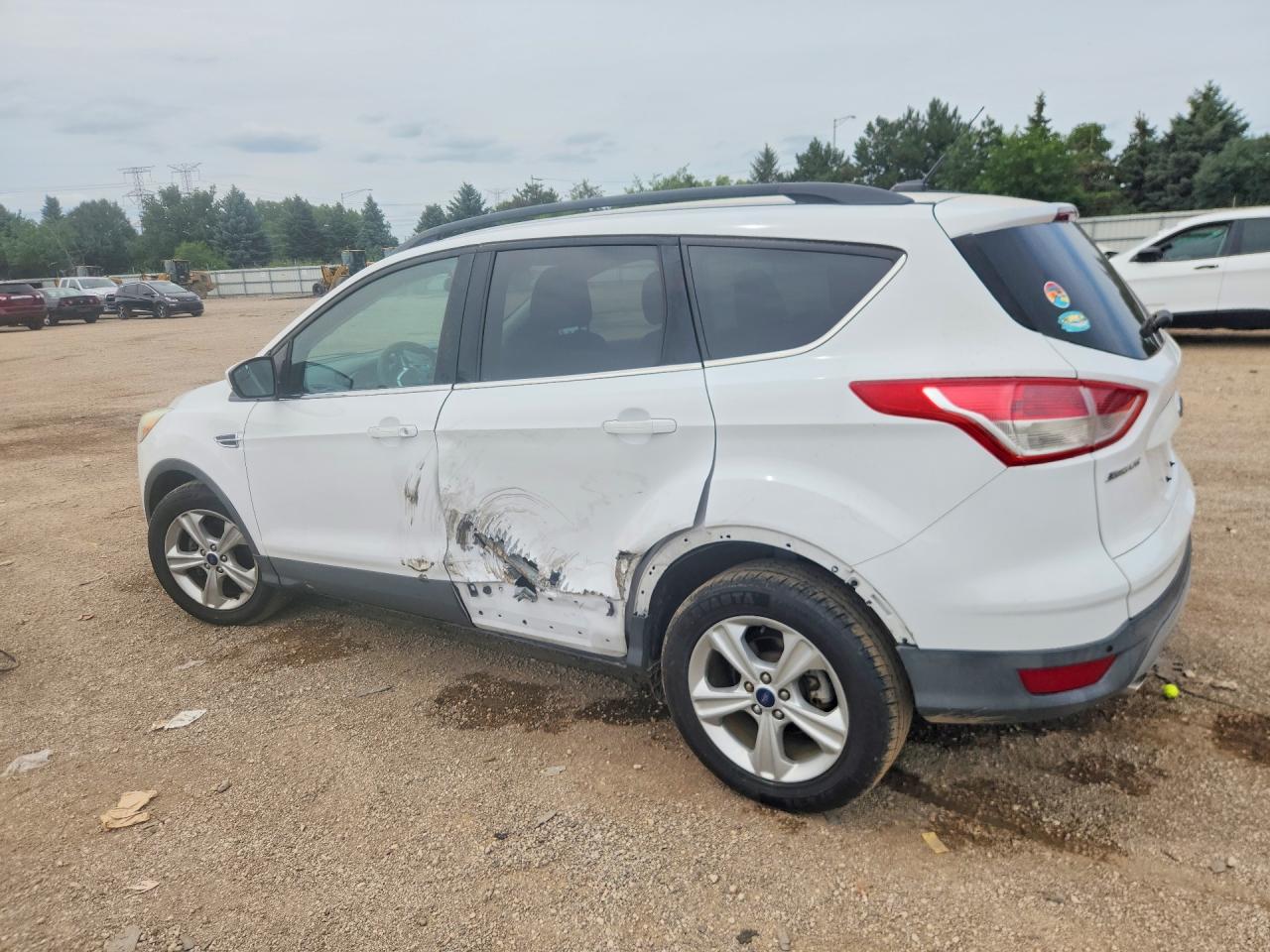 2014 Ford Escape Se White vin: 1FMCU0GX0EUE00768