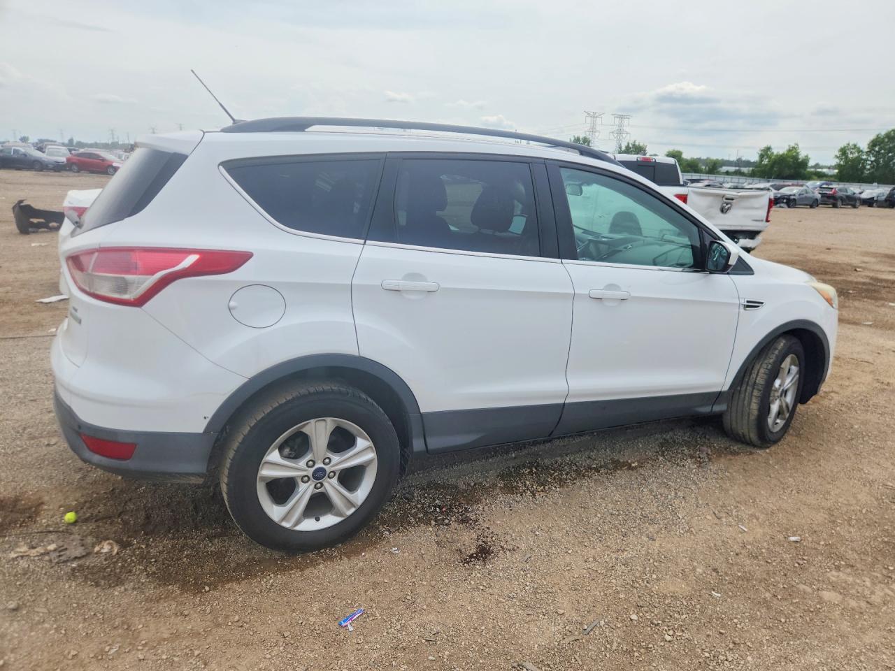 2014 Ford Escape Se White vin: 1FMCU0GX0EUE00768