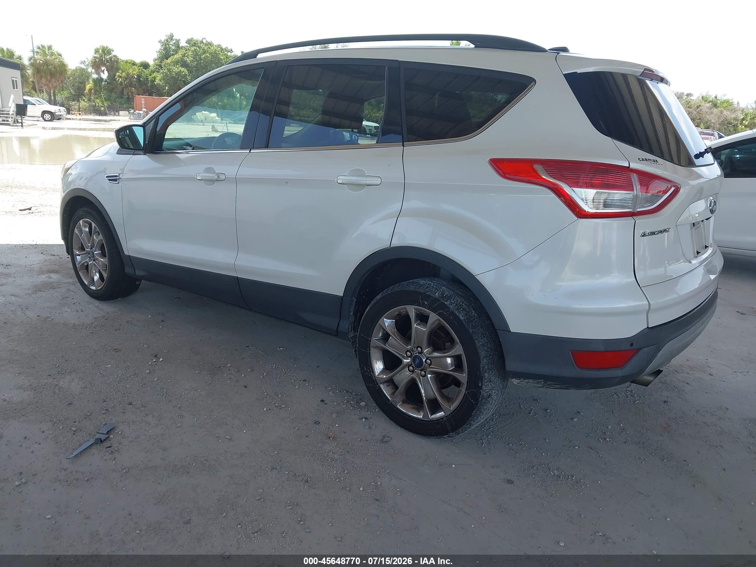 2014 Ford Escape Se White vin: 1FMCU0GX0EUE20941