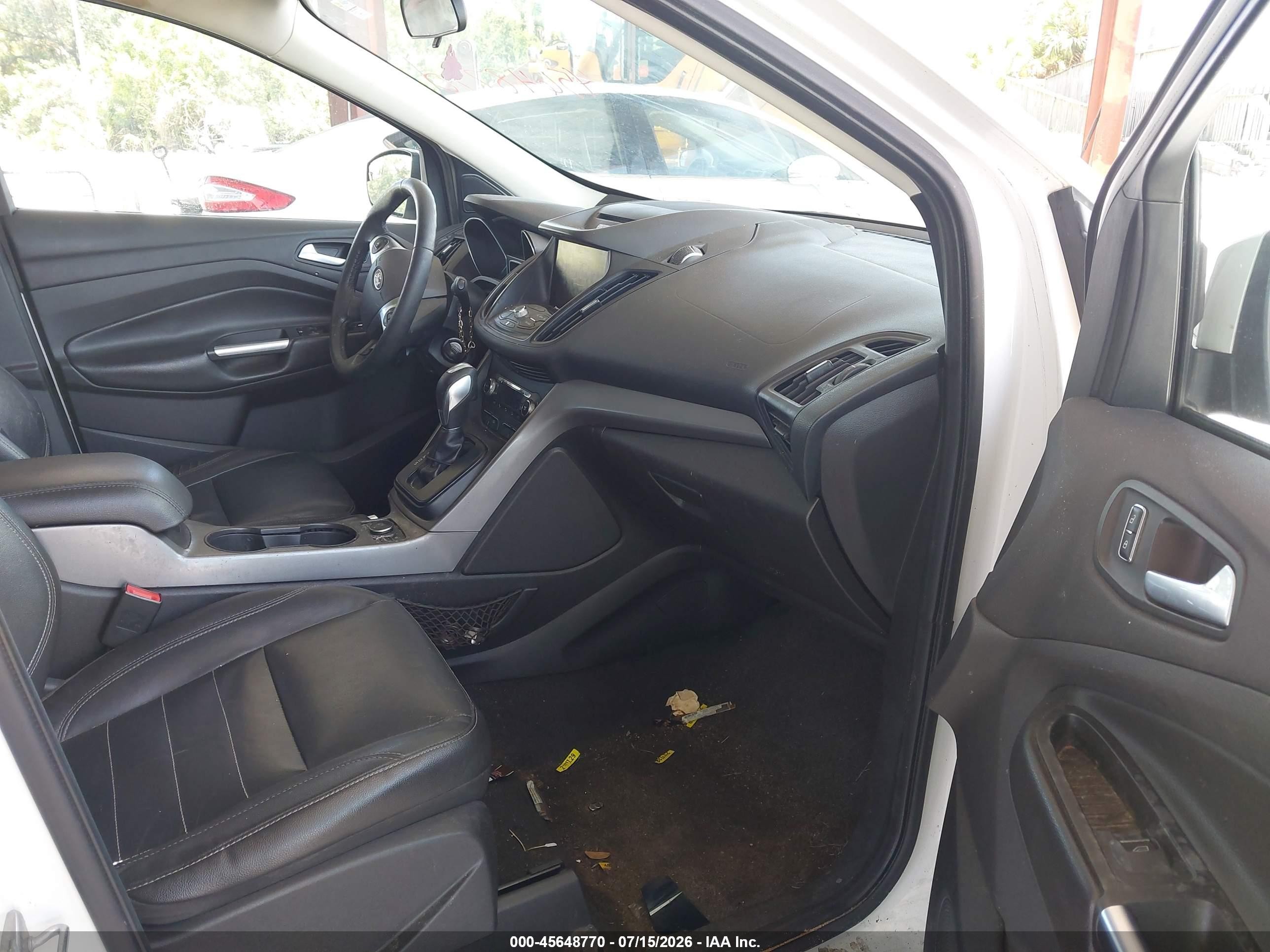 2014 Ford Escape Se White vin: 1FMCU0GX0EUE20941