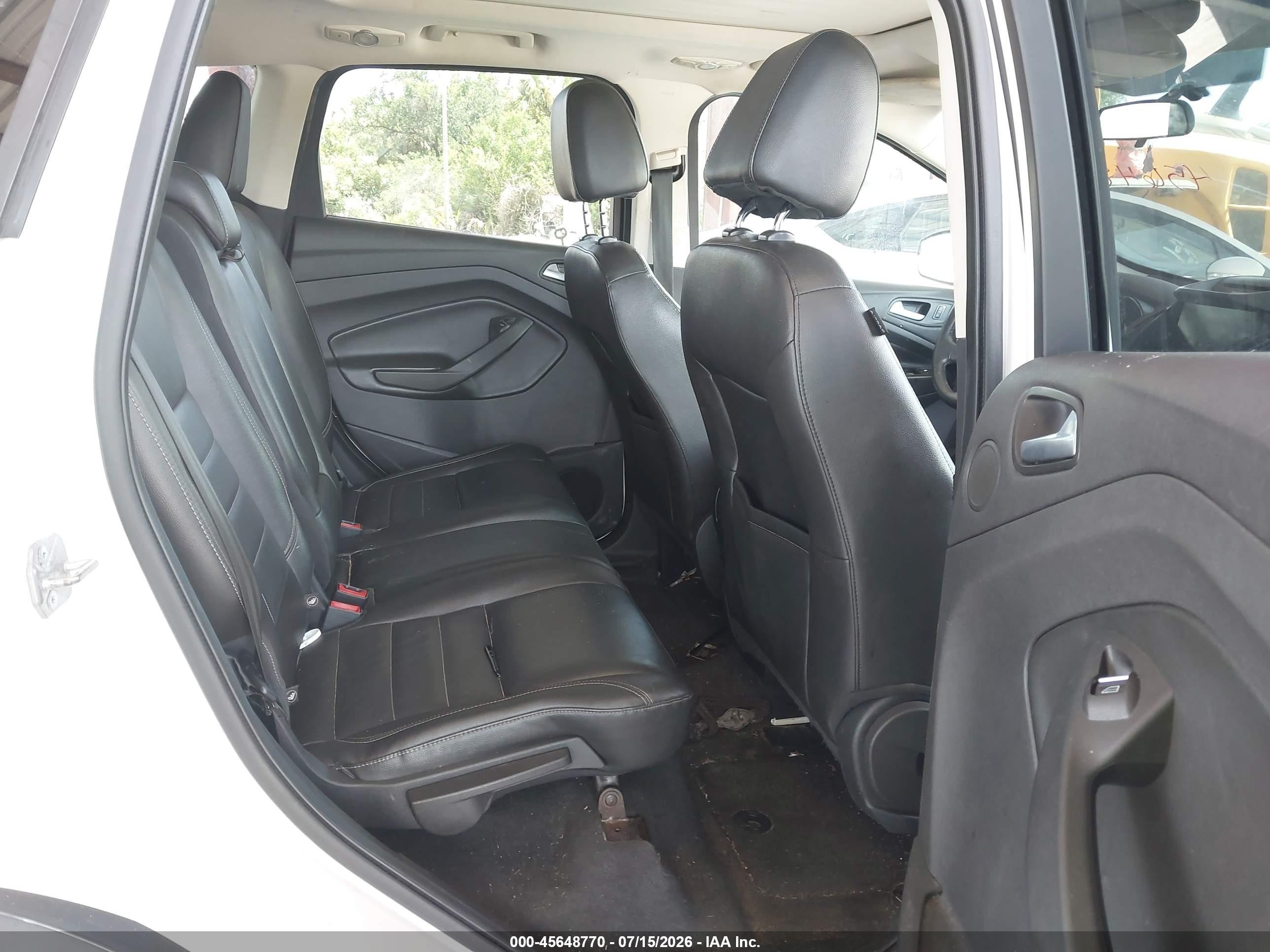 2014 Ford Escape Se White vin: 1FMCU0GX0EUE20941