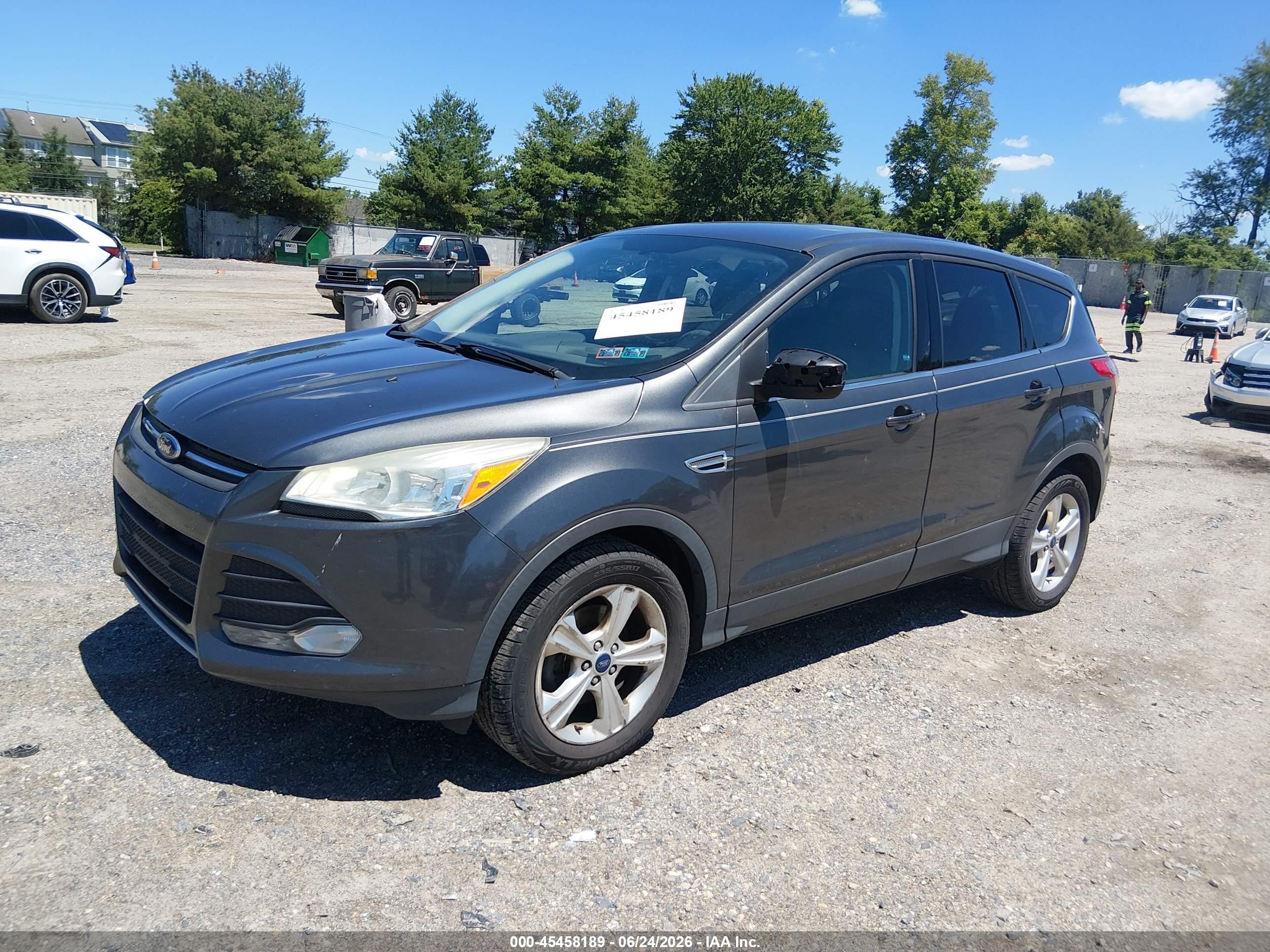 2015 Ford Escape Se Gray vin: 1FMCU0GX0FUA02557