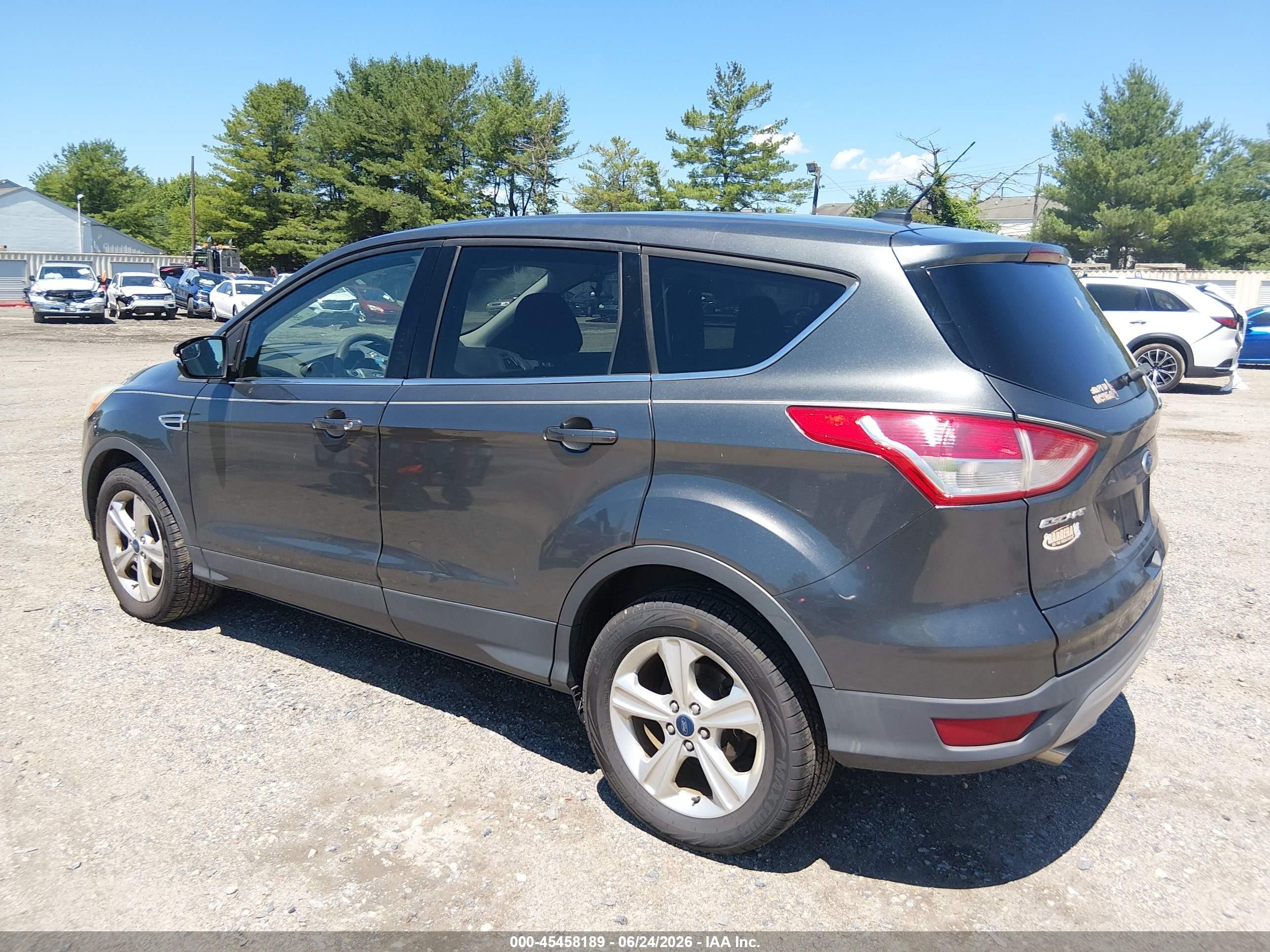 2015 Ford Escape Se Gray vin: 1FMCU0GX0FUA02557