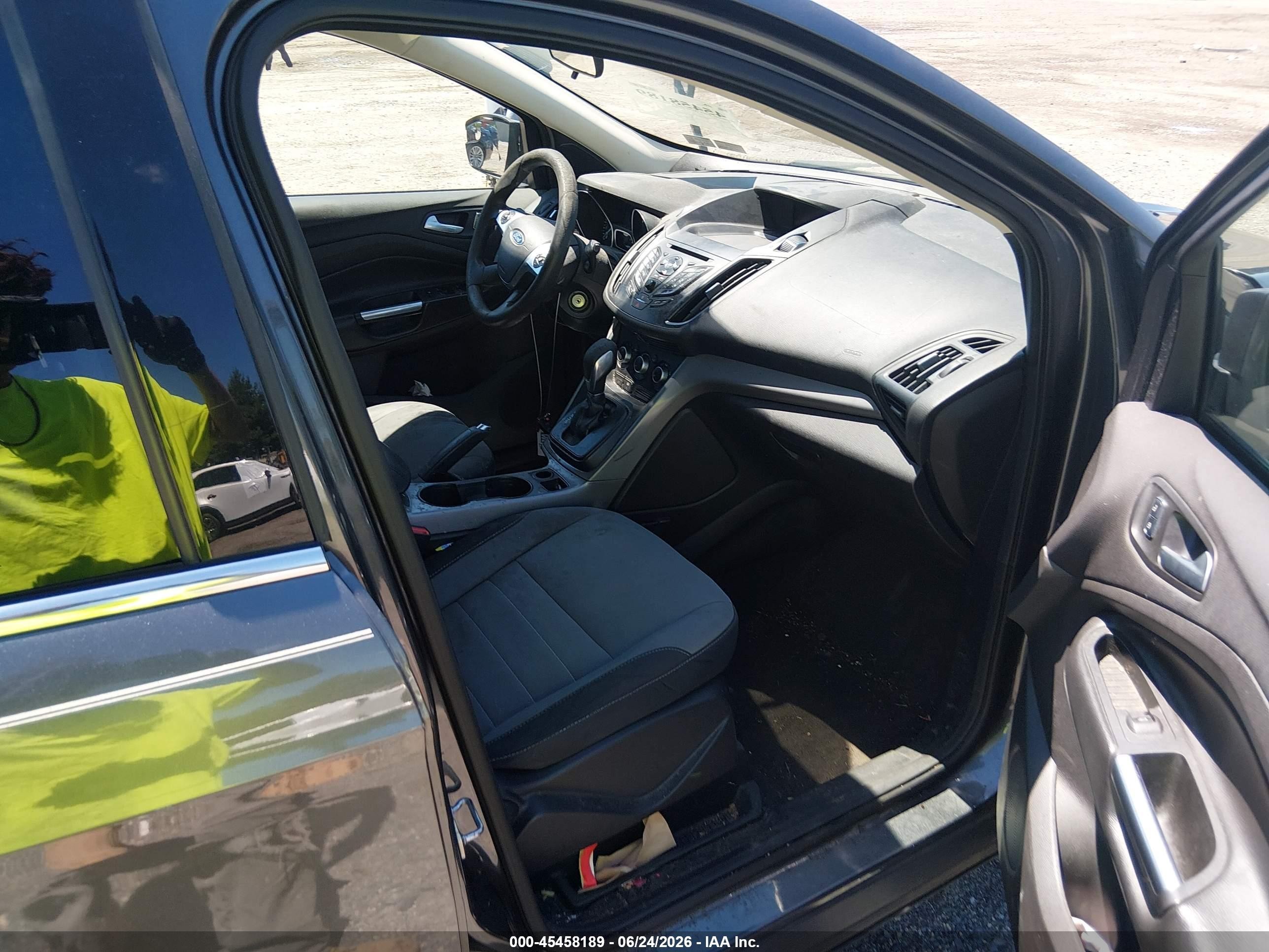 2015 Ford Escape Se Gray vin: 1FMCU0GX0FUA02557